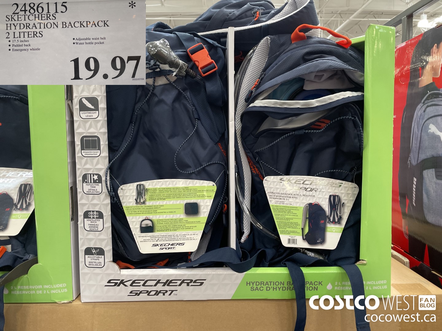 Costco water clearance backpack