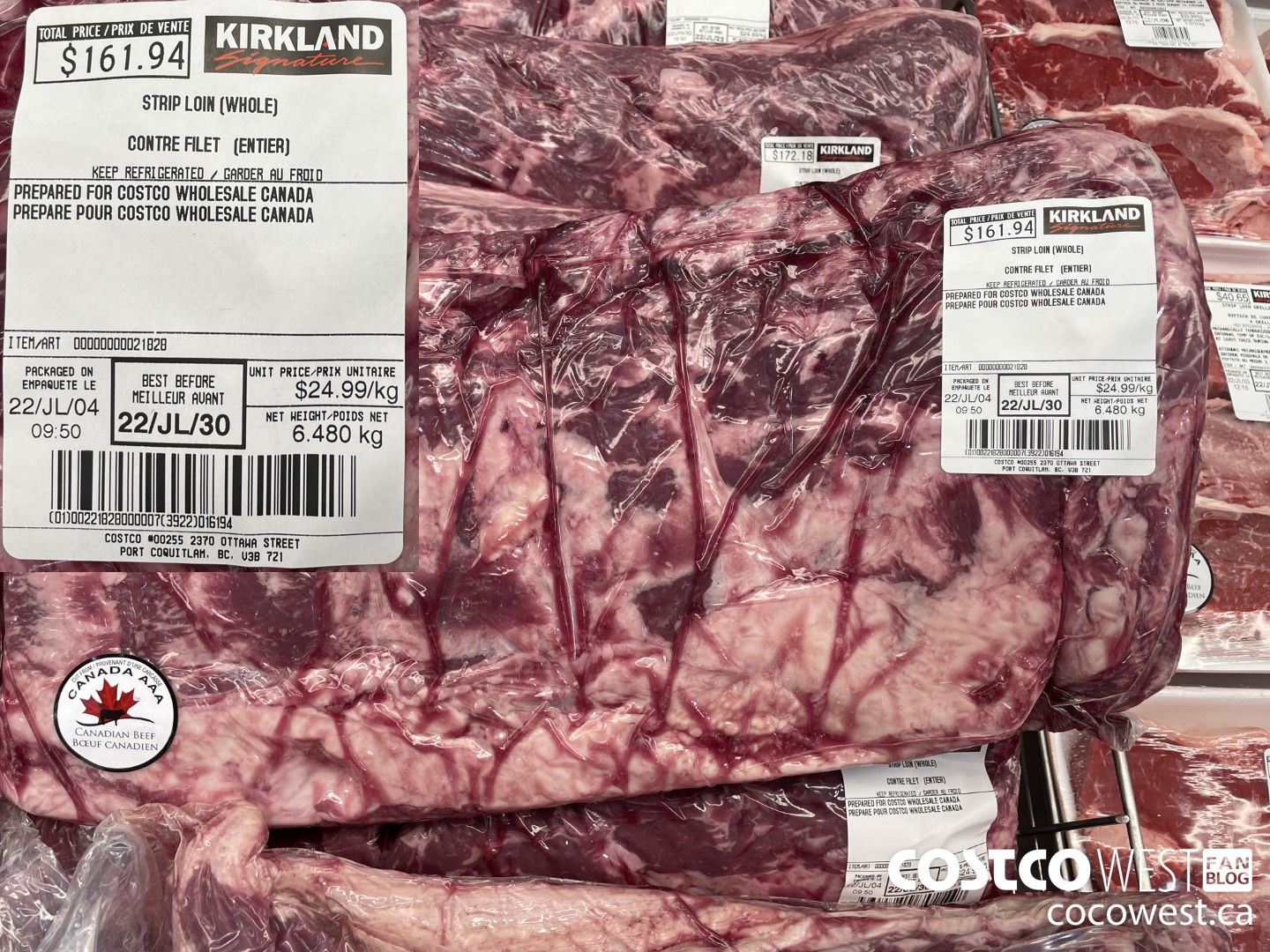 21828 STRIP LOIN (WHOLE) $24.99