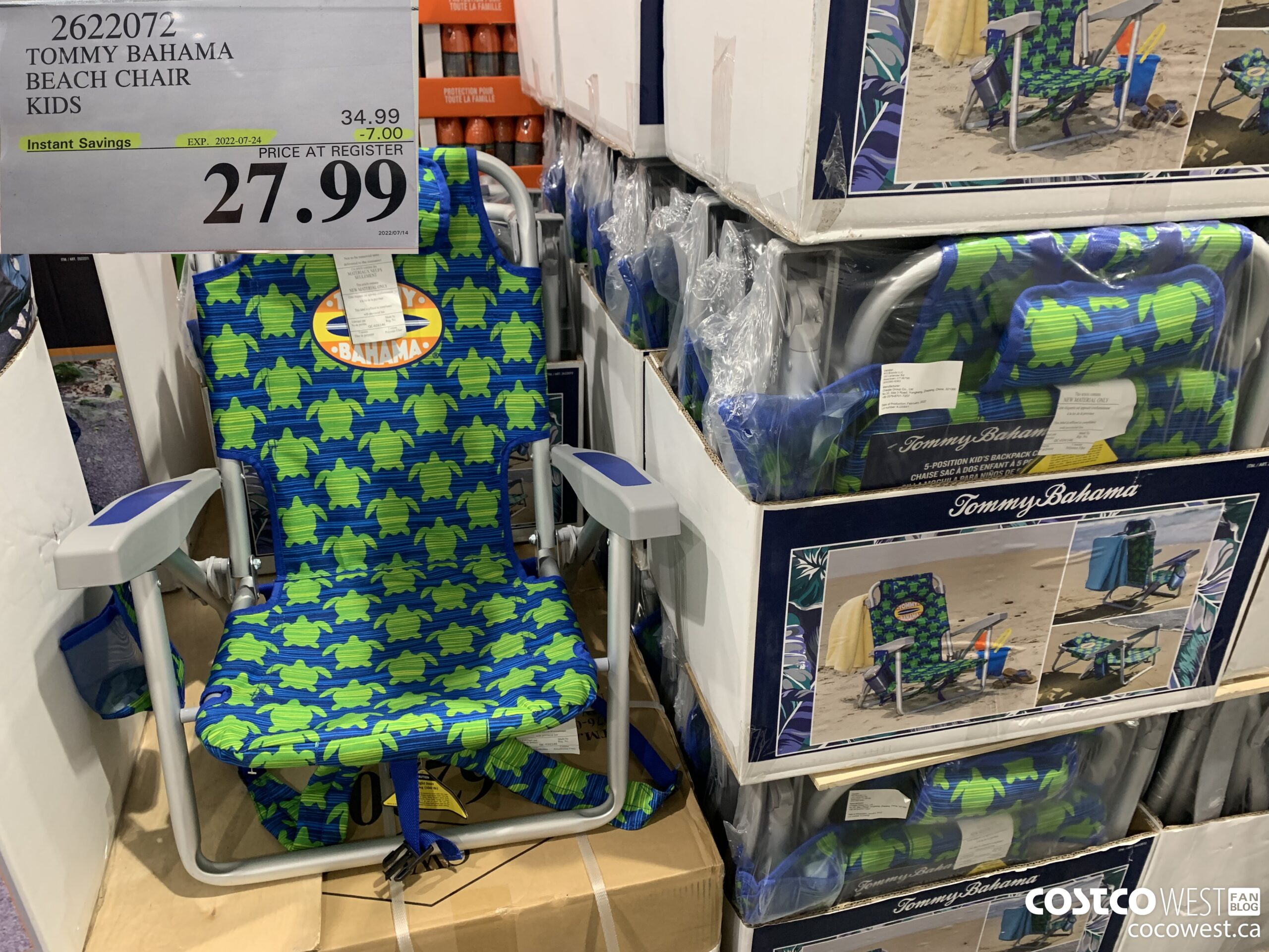 2622072 TOMMY BAHAMA BEACH CHAIR KIDS  ($7.00 INSTANT SAVINGS EXPIRES ON 2022-07-24) $27.99