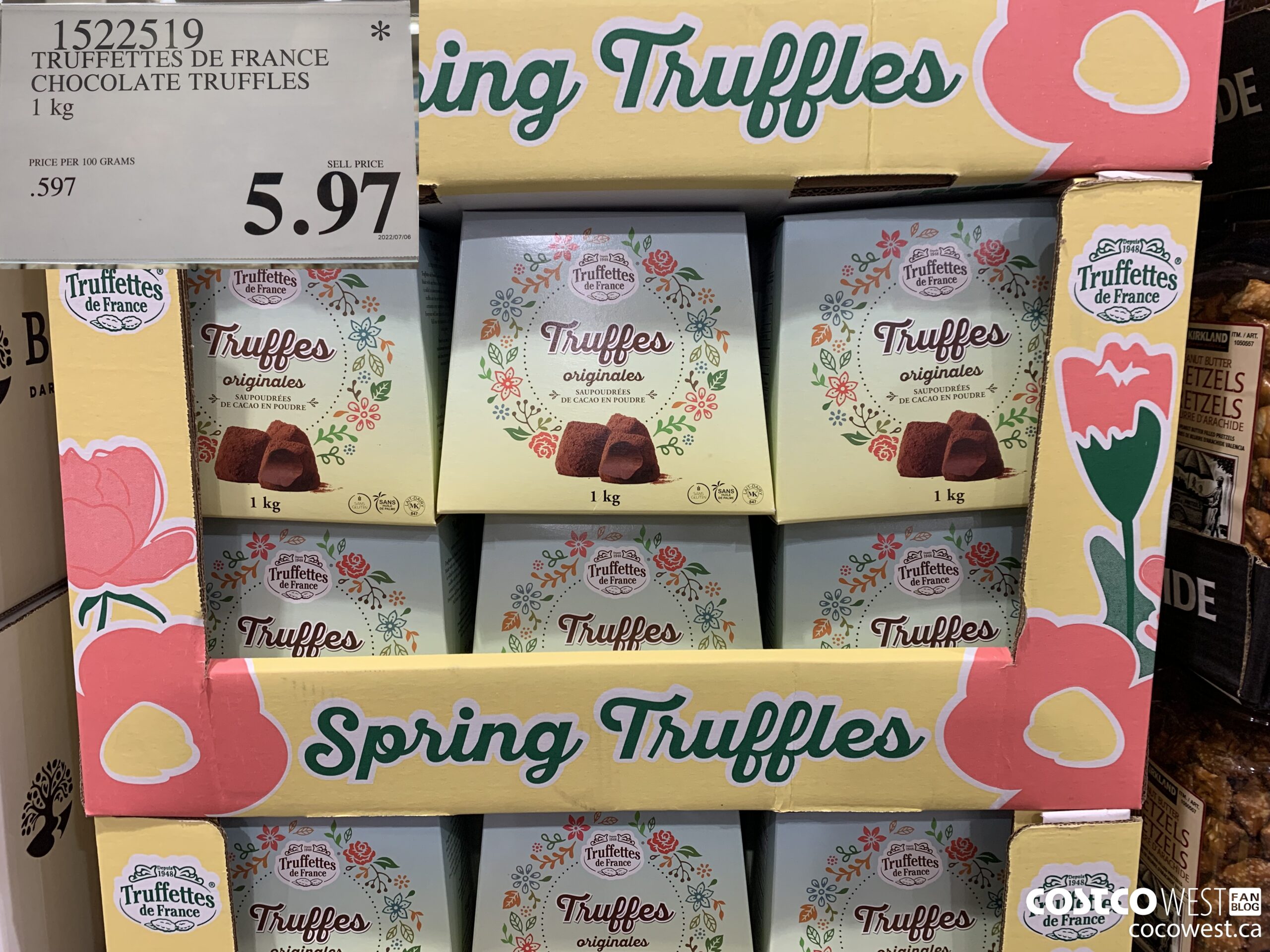 1522519 TRUFFETTES DE FRANCE CHOCOLATE TRUFFLES 1 kg $5.97