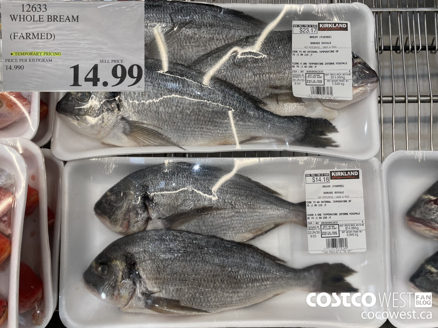 12633 WHOLE BREAM (FARMED) $14.99