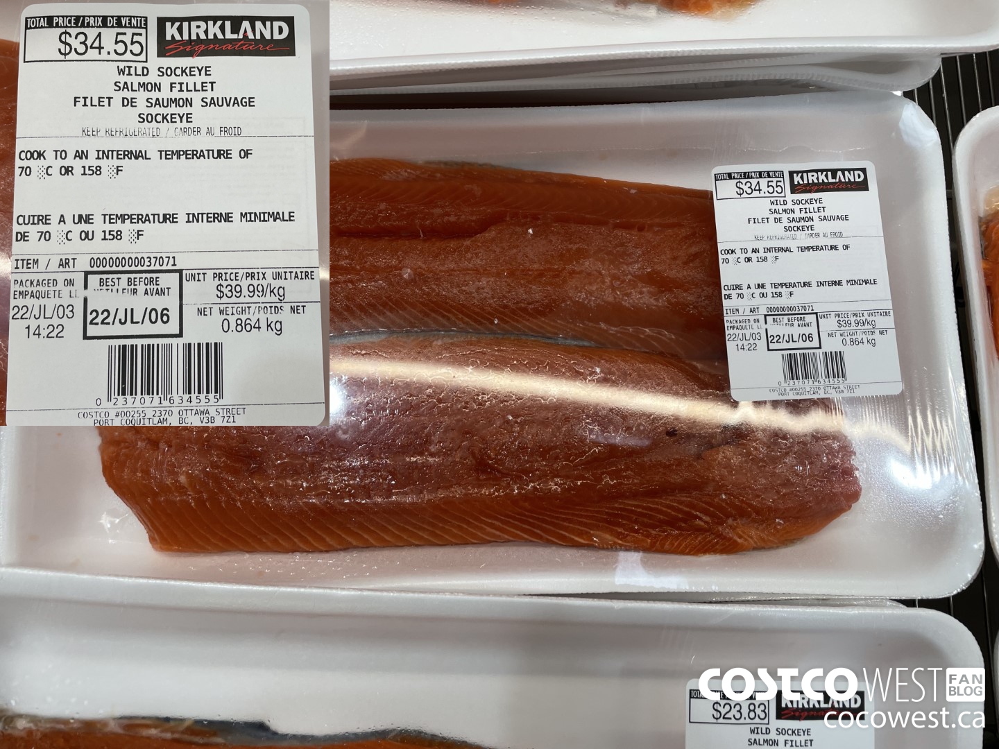 37071 WILD SOCKEYE SALMON FILLET $39.99