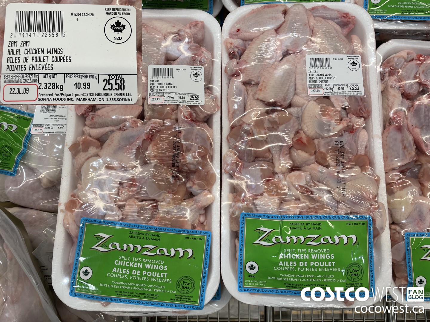 11341 ZAM ZAM HALAL CHICKEN WINGS $10.99