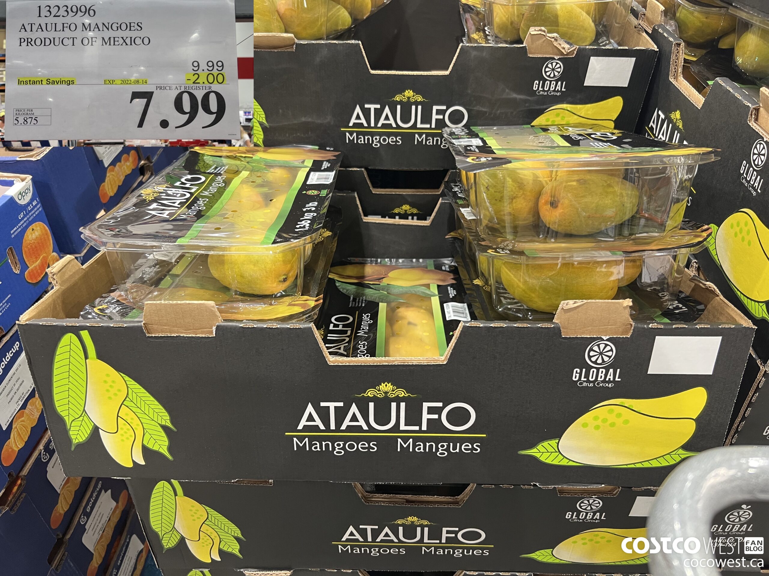 1323996 ATAULFO MANGOES PRODUCT OF MEXICO  ($2.00 INSTANT SAVINGS EXPIRES ON 2022-08-14) $7.99