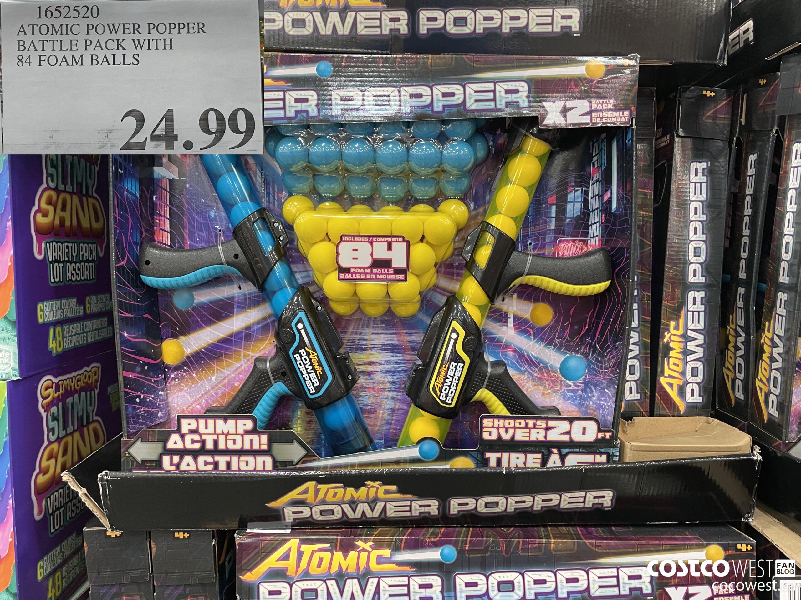 1652520 ATOMIC POWER POPPER BATTLE PACK WITH 84 FOAM BALLS  $24.99