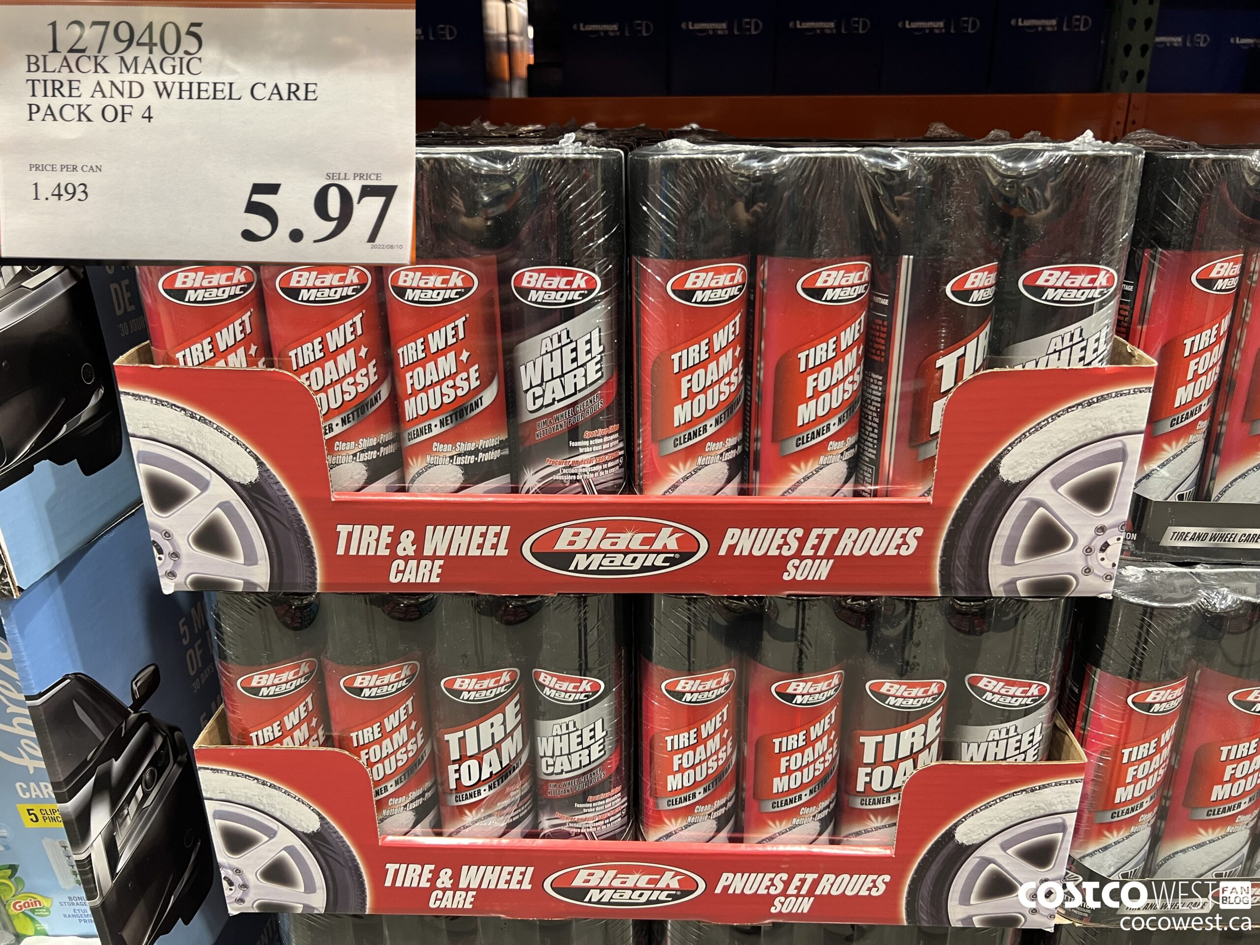 1279405 BLACK MAGIC TIRE AND WHEEL CARE PACK OF 4 $5.97