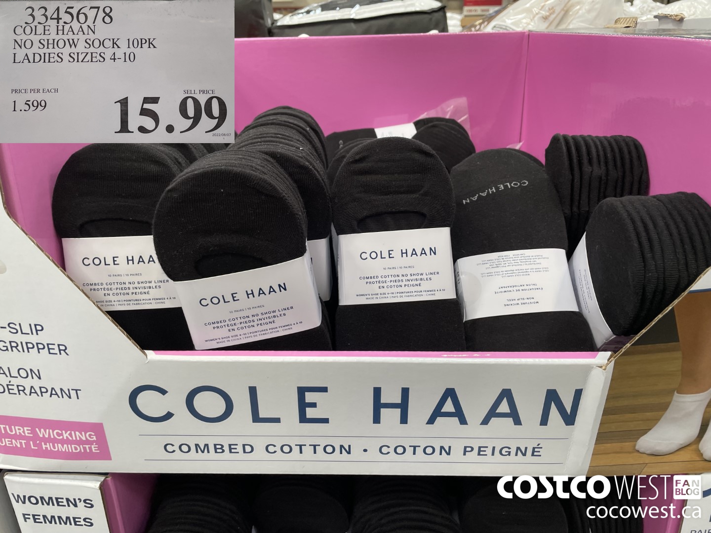 3345678 COLE HAAN NO SHOW SOCK l0PK LADIES SIZES 4-10 $15.99