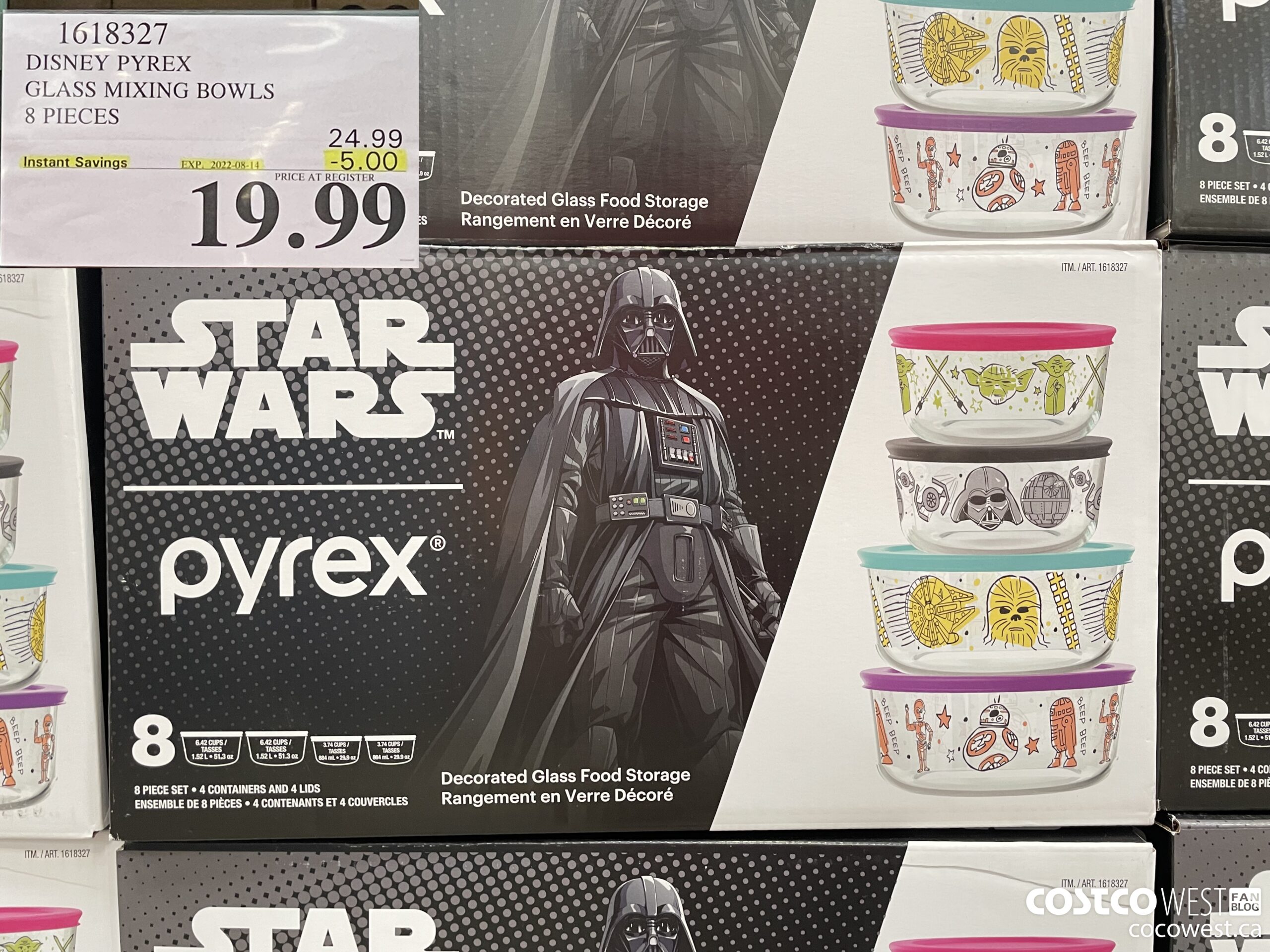 Disney & Star Wars Pyrex 8-Piece Storage Sets Only $17.99 at