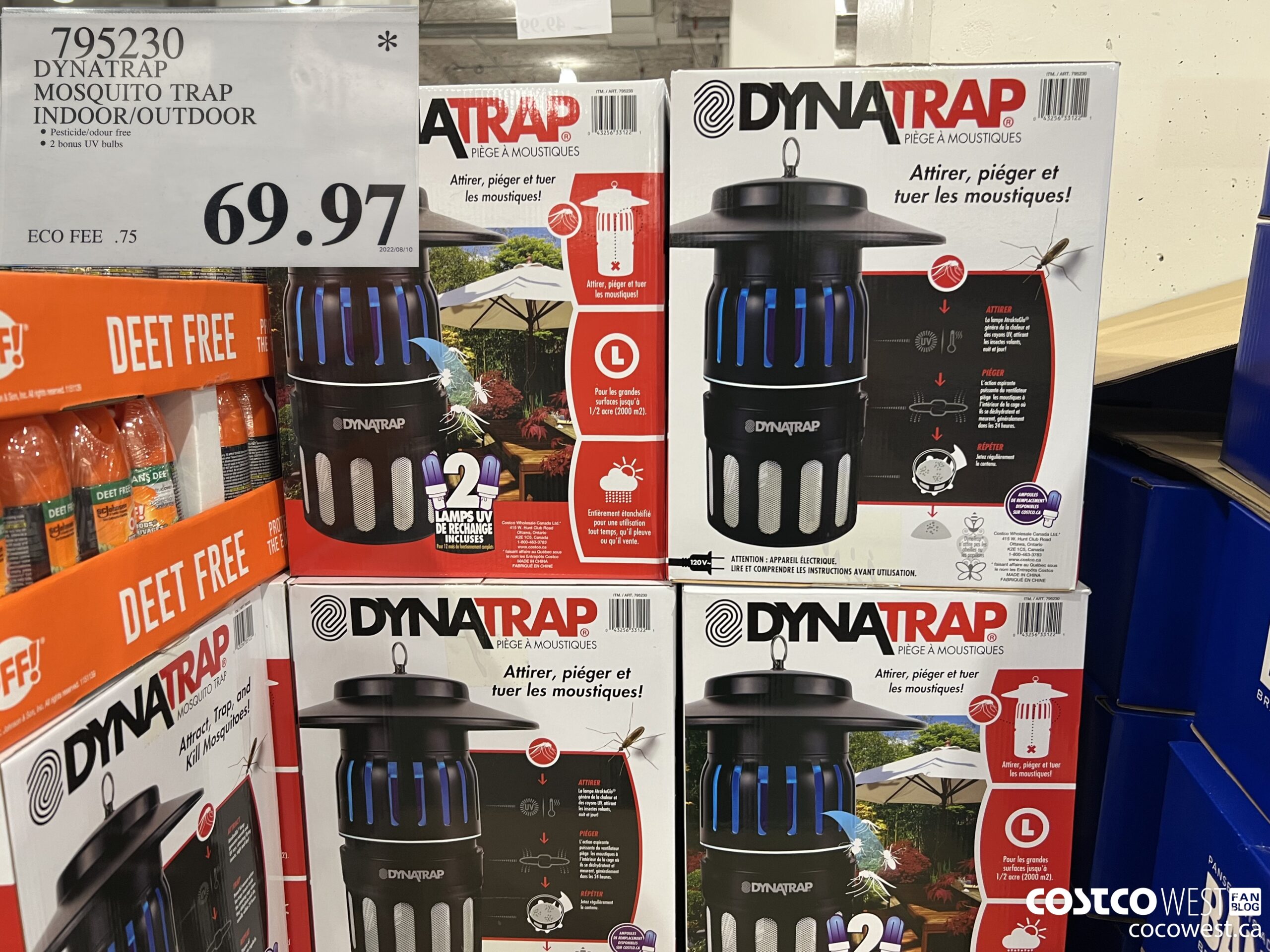 795230 DYNATRAP MOSQUITO TRAP INDOOR/OUTDOOR $69.97