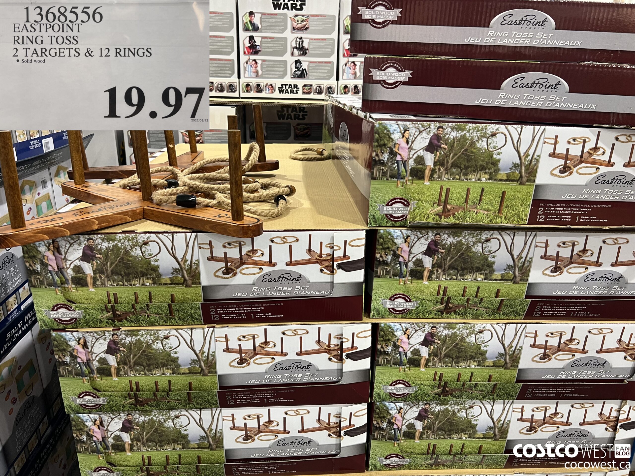 1368556 EASTPOINT RING TOSS 2 TARGETS & 12 RINGS $19.97