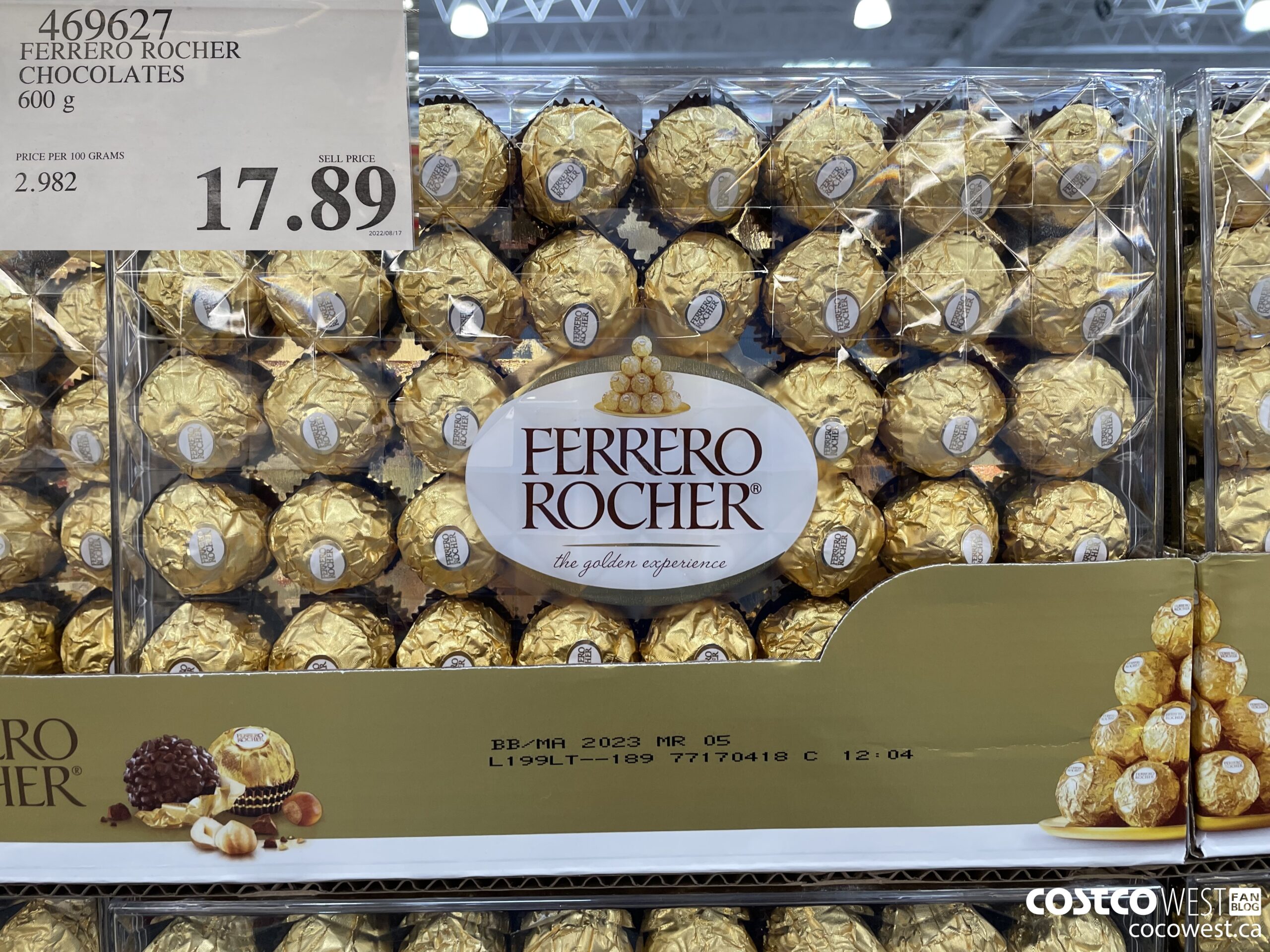 469627 FERRERO ROCHER CHOCOLATES 600 g $17.89