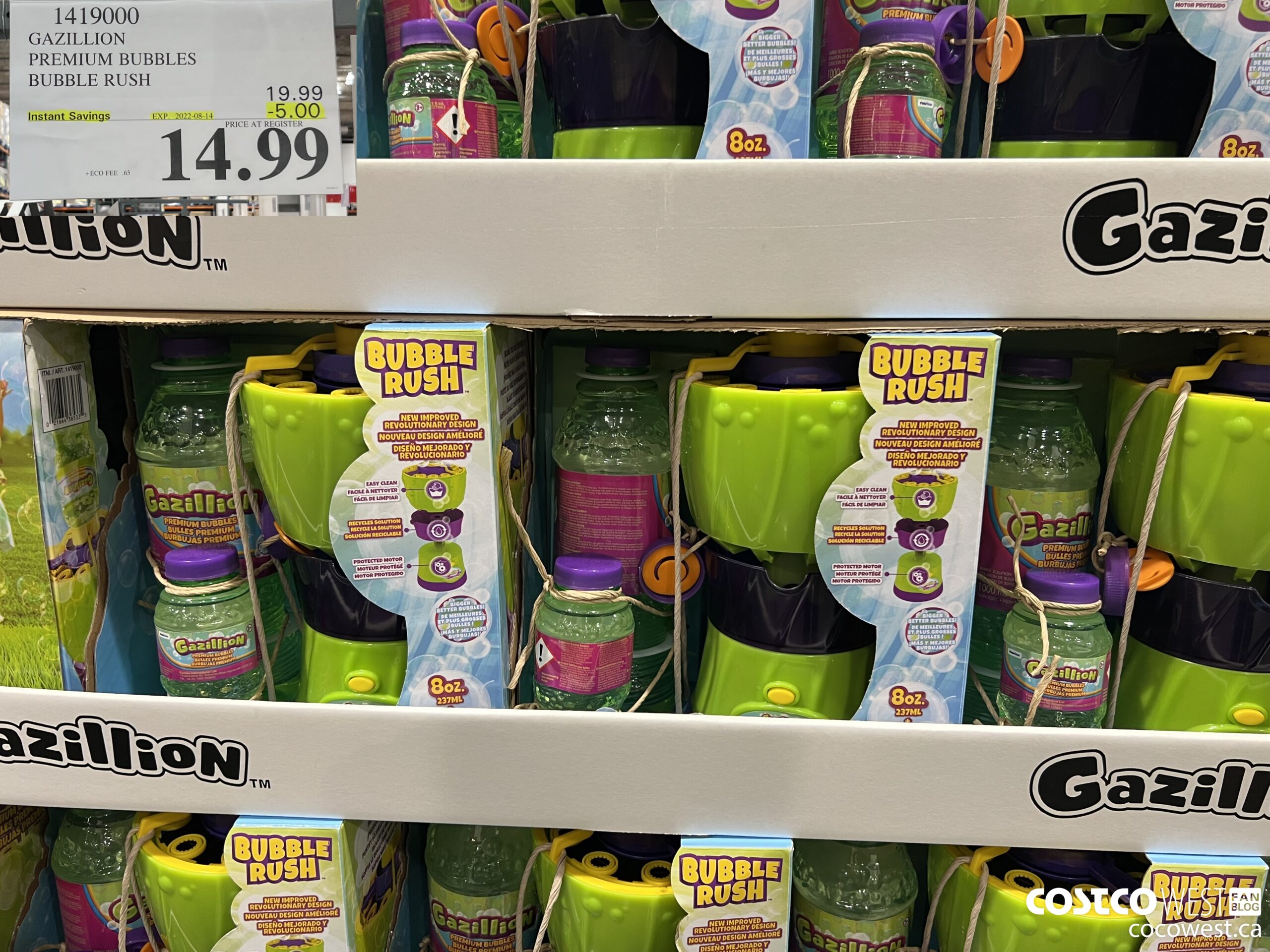 1419000 GAZILLION PREMIUM BUBBLES BUBBLE RUSH ($5.00 INSTANT SAVINGS EXPIRES ON 2022-08-14) $14.99