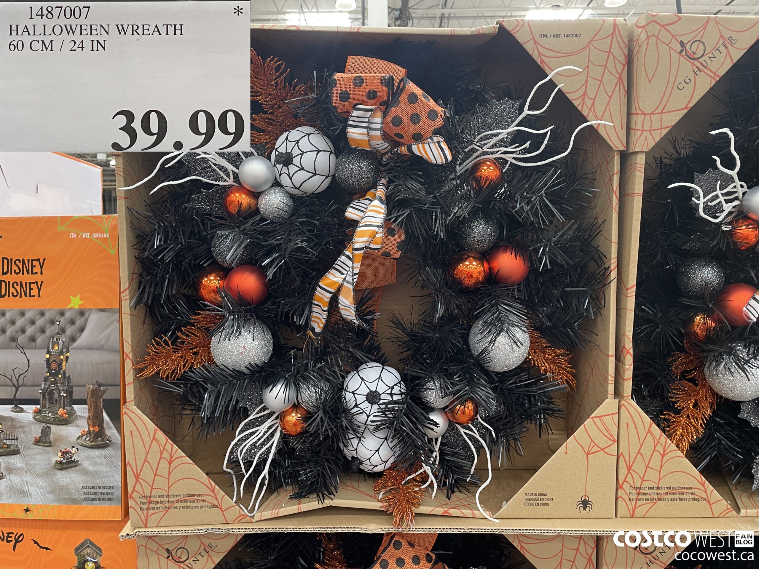 1487007 HALLOWEEN WREATH 60 CM / 24 IN $39.99