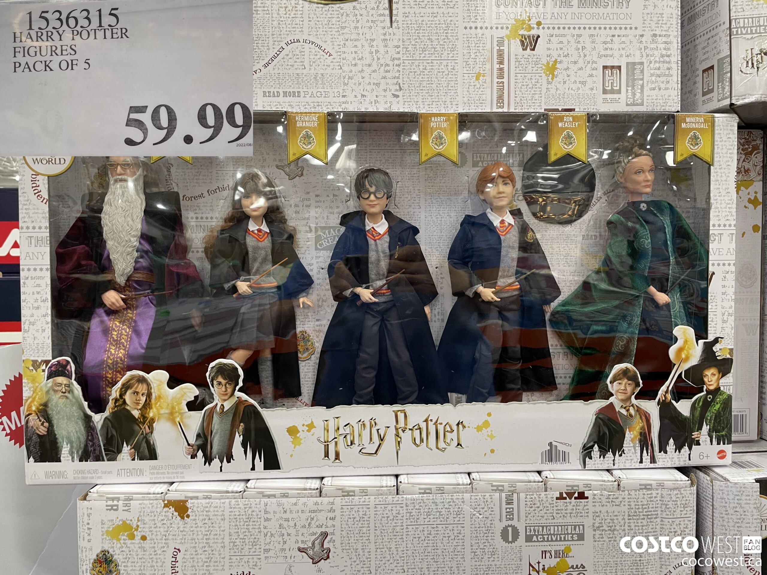1536315 HARRY POTTER FIGURES PACK OF 5 $59.99
