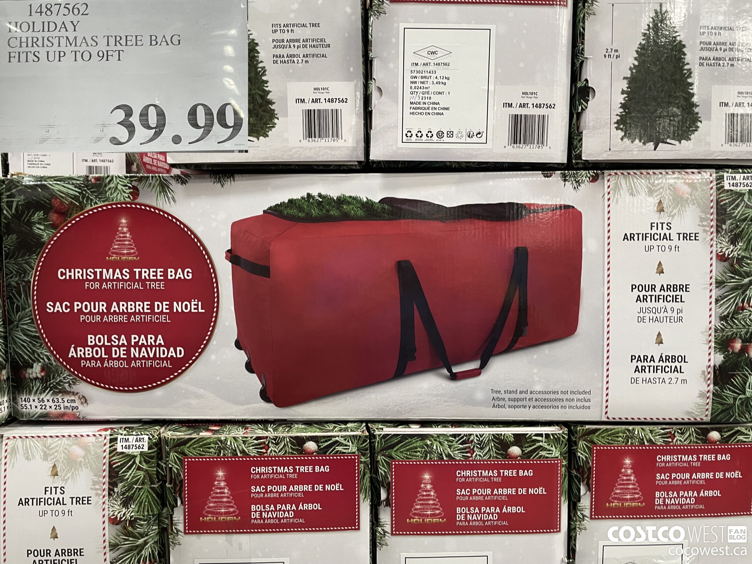 Christmas tree 2025 bag costco