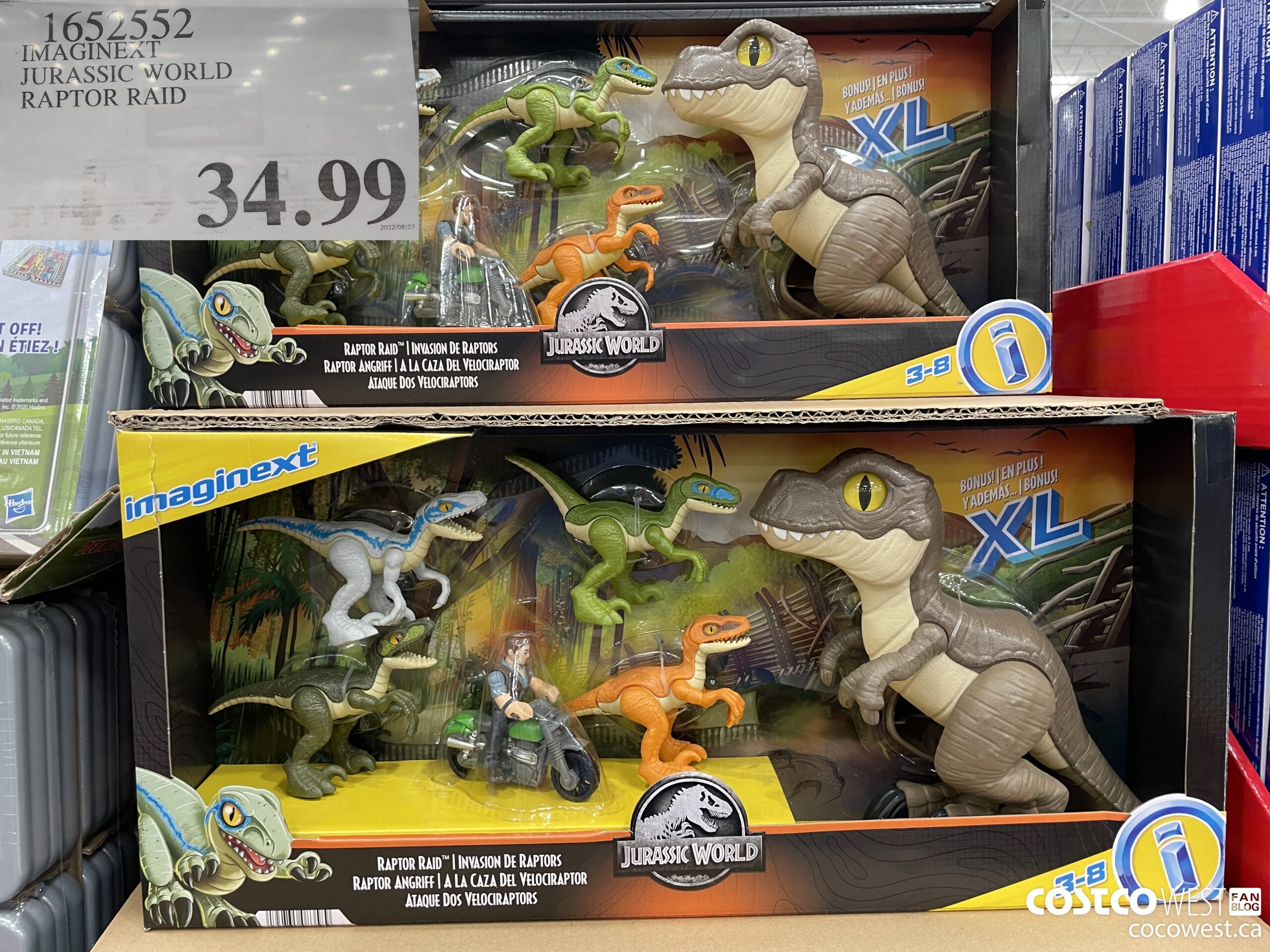 1652552 IMAGINEXT JURASSIC WORLD RAPTOR RAID  $34.99