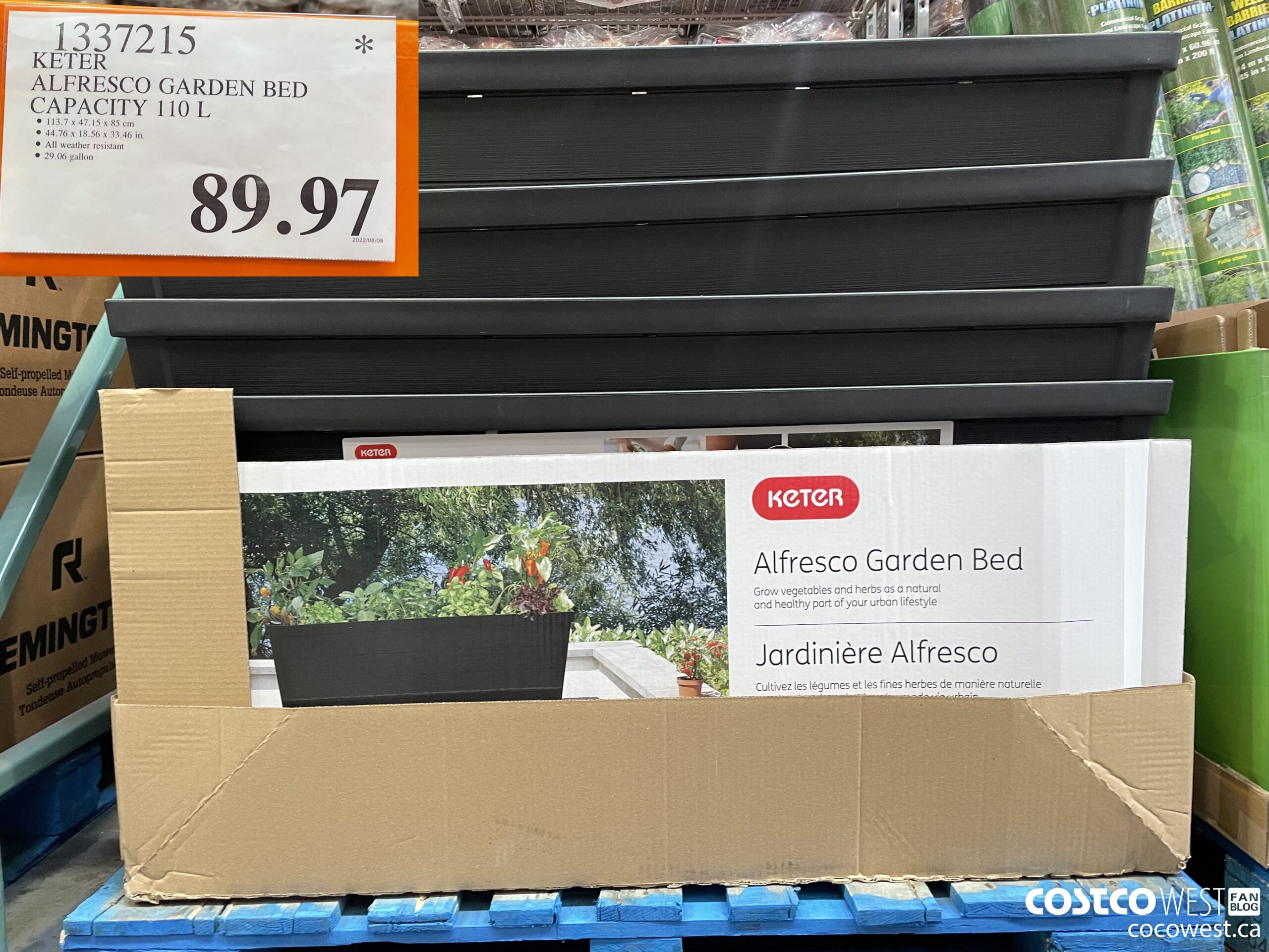 1337215 KETER ALFRESCO GARDEN BED CAPACITY 110 L $89.97