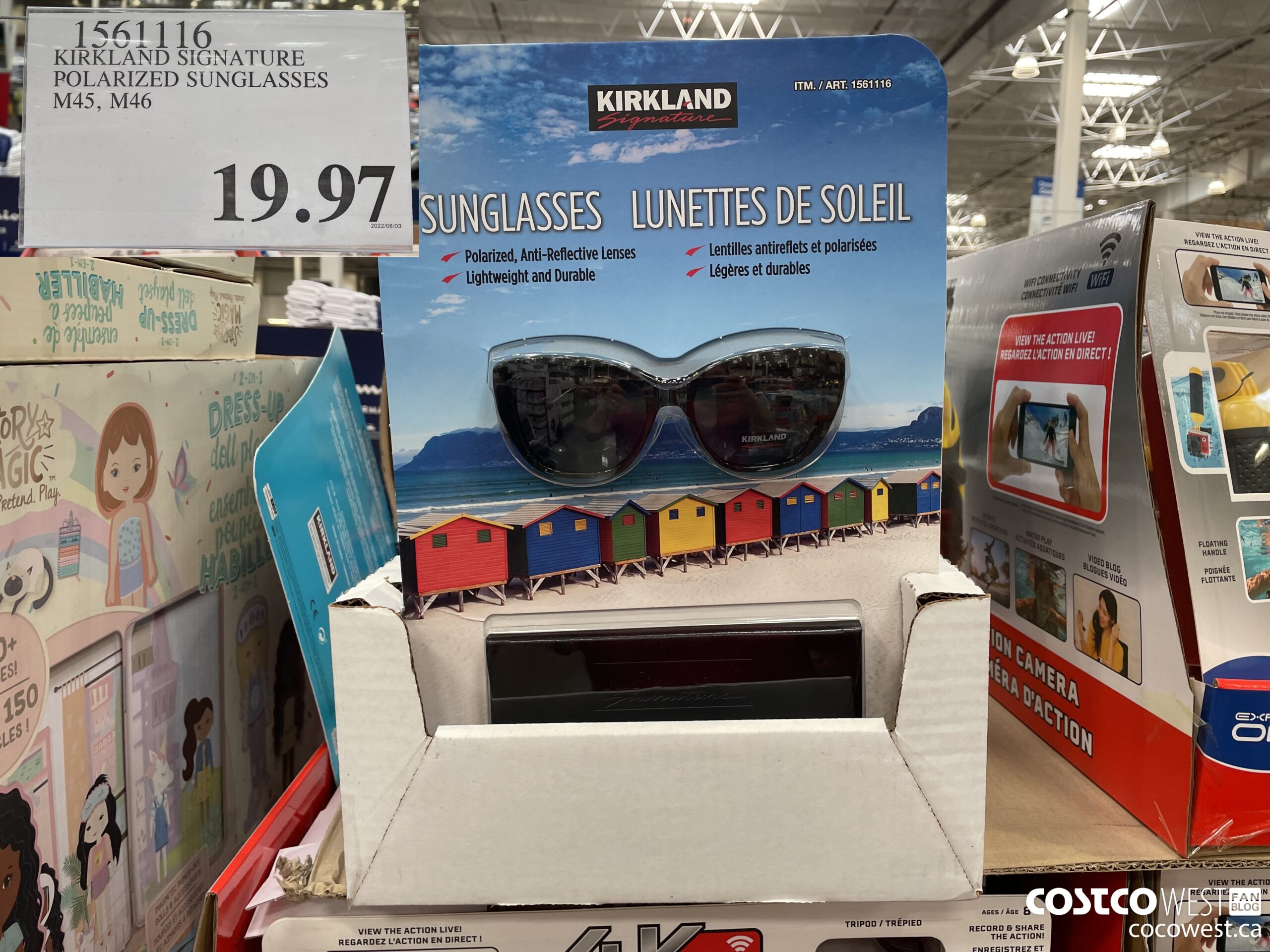 1561116 KIRKLAND SIGNATURE POLARIZED SUNGLASSES M45, M46 $19.97