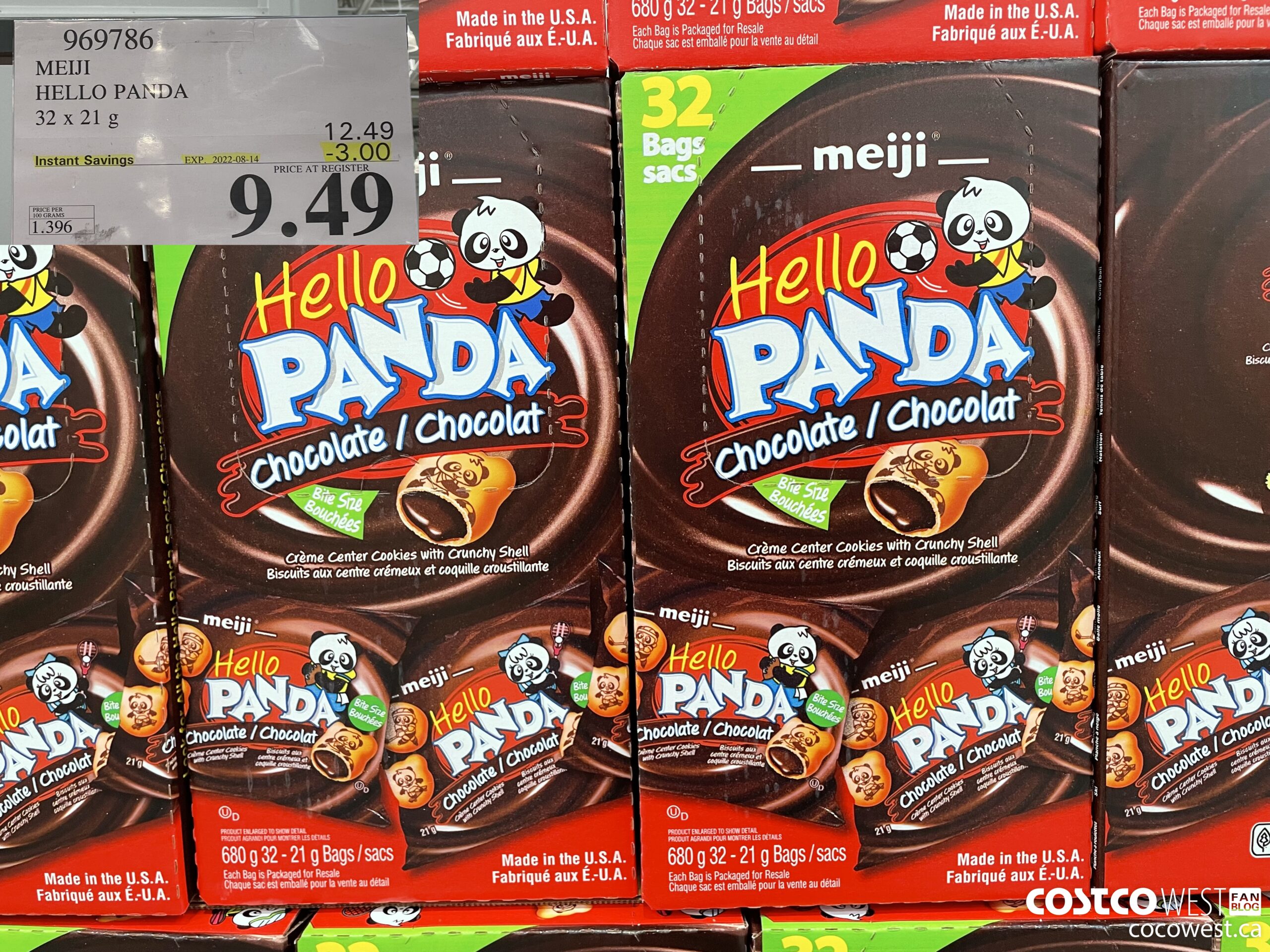 969786 MEIJI HELLO PANDA 32 x 21 g ($3.00 INSTANT SAVINGS EXPIRES ON 2022-08-14) $9.49