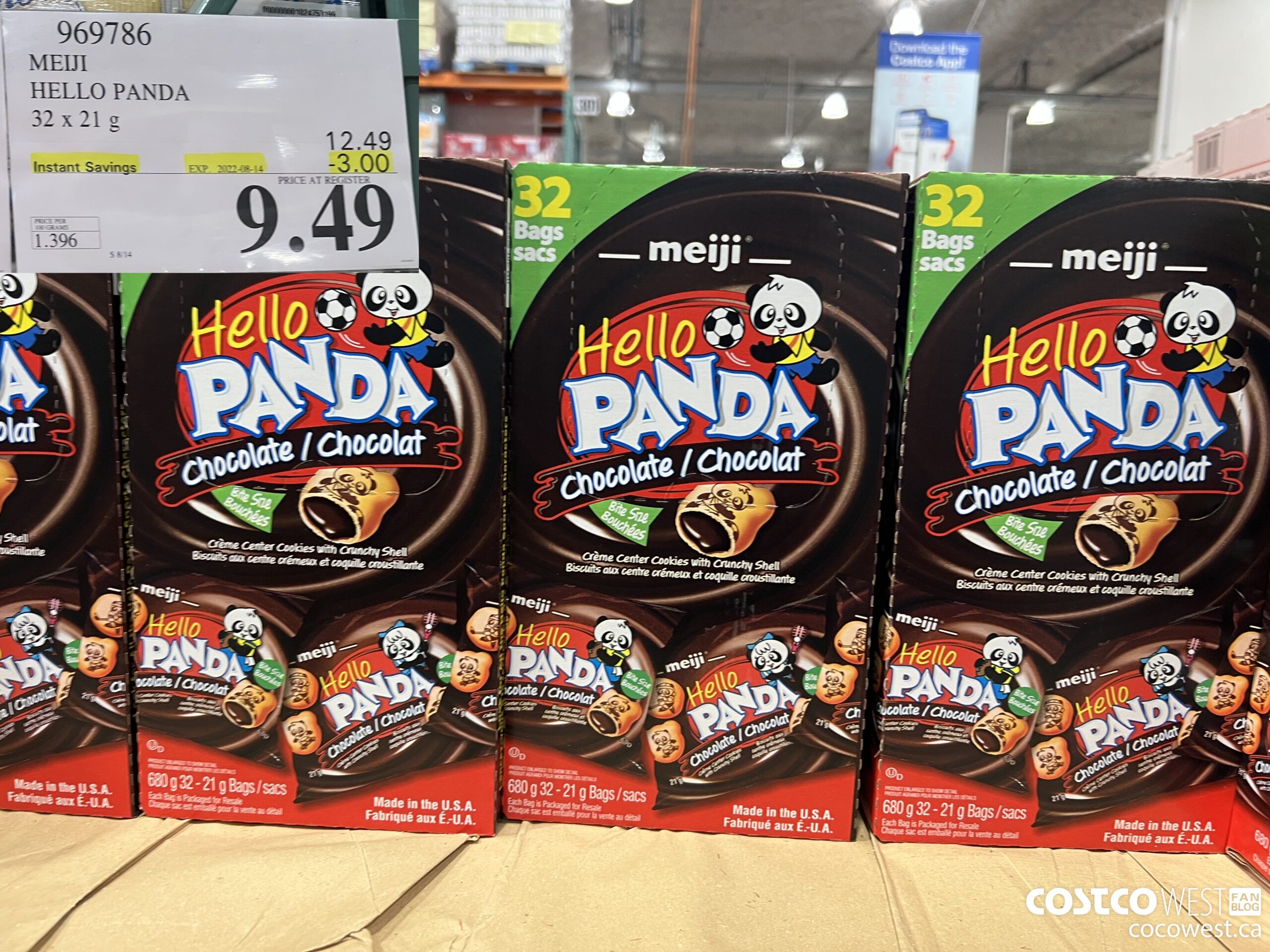 969786 MEIJI HELLO PANDA 32 x 21 g ($3.00 INSTANT SAVINGS EXPIRES ON 2022-08-14) $9.49