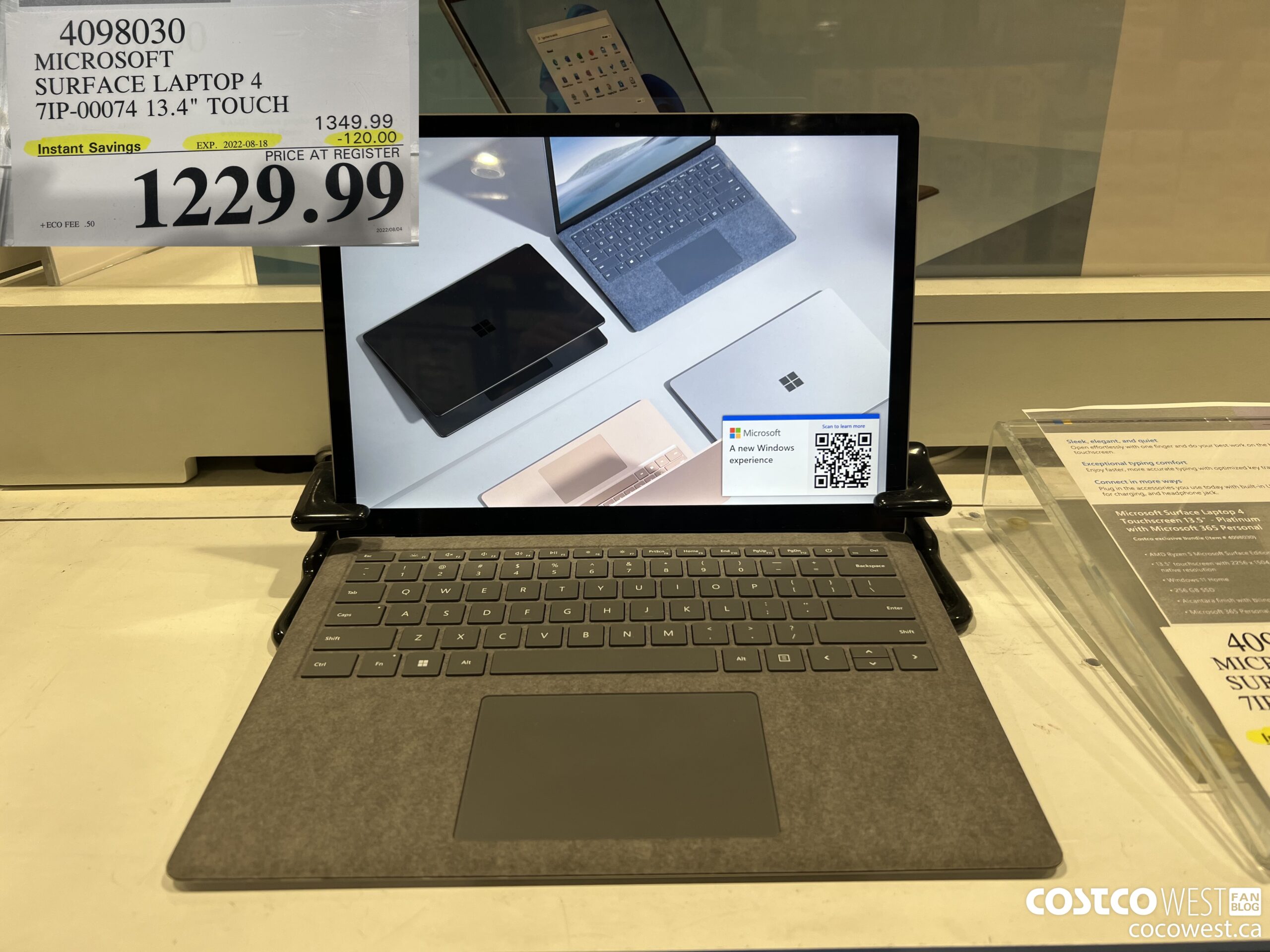 4098030 MICROSOFT SURFACE LAPTOP 4 7IP-00074 13.4