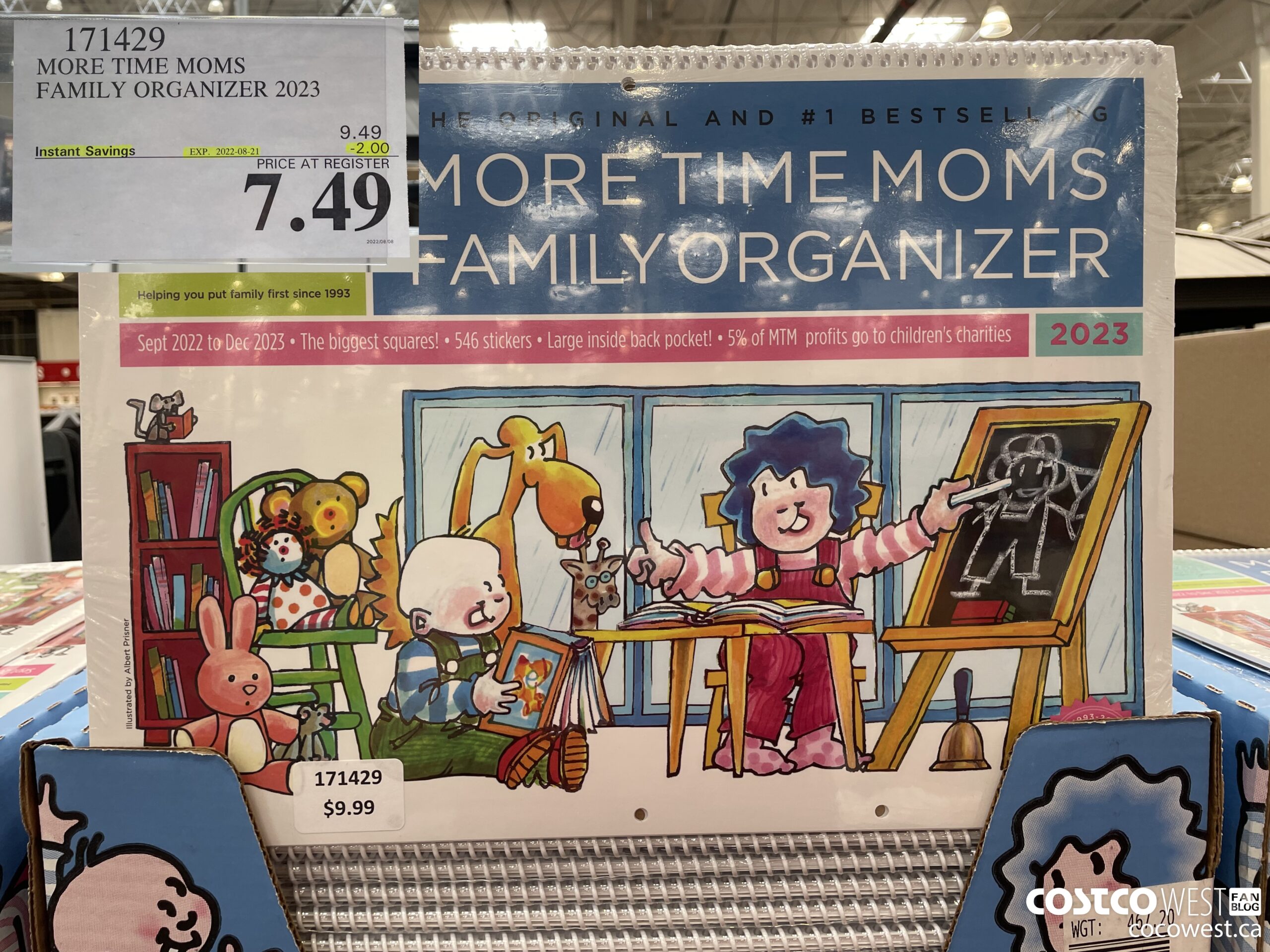 171429 MORE TIME MOMS FAMILY ORGANIZER 2023 ($2.00 INSTANT SAVINGS EXPIRES ON 2022-08-21) $7.49