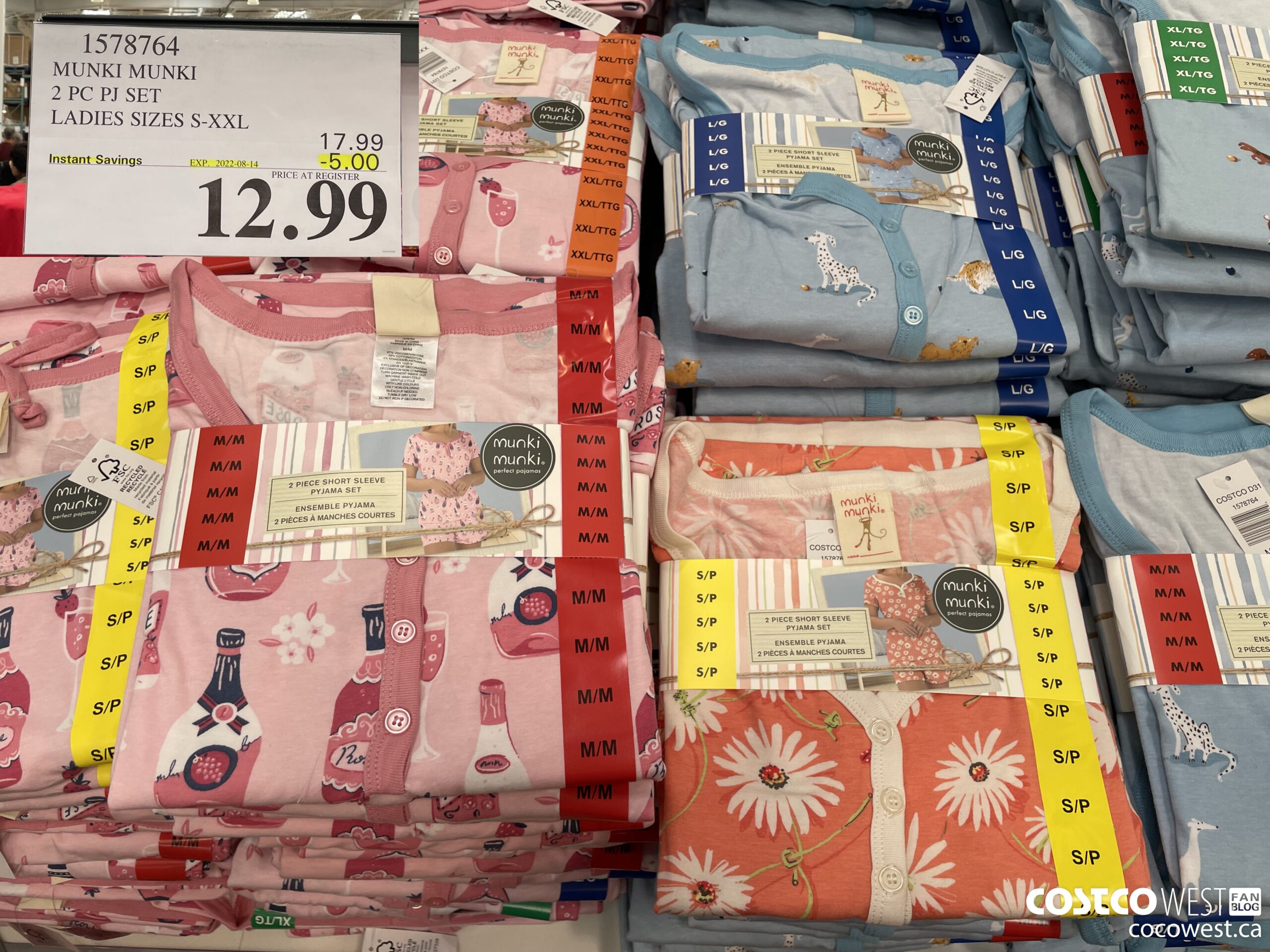 1578764 MUNKI MUNKI 2 PC PJ SET LADIES SIZES S-XXL ($5.00 INSTANT SAVINGS EXPIRES ON 2022-08-14) $12.99