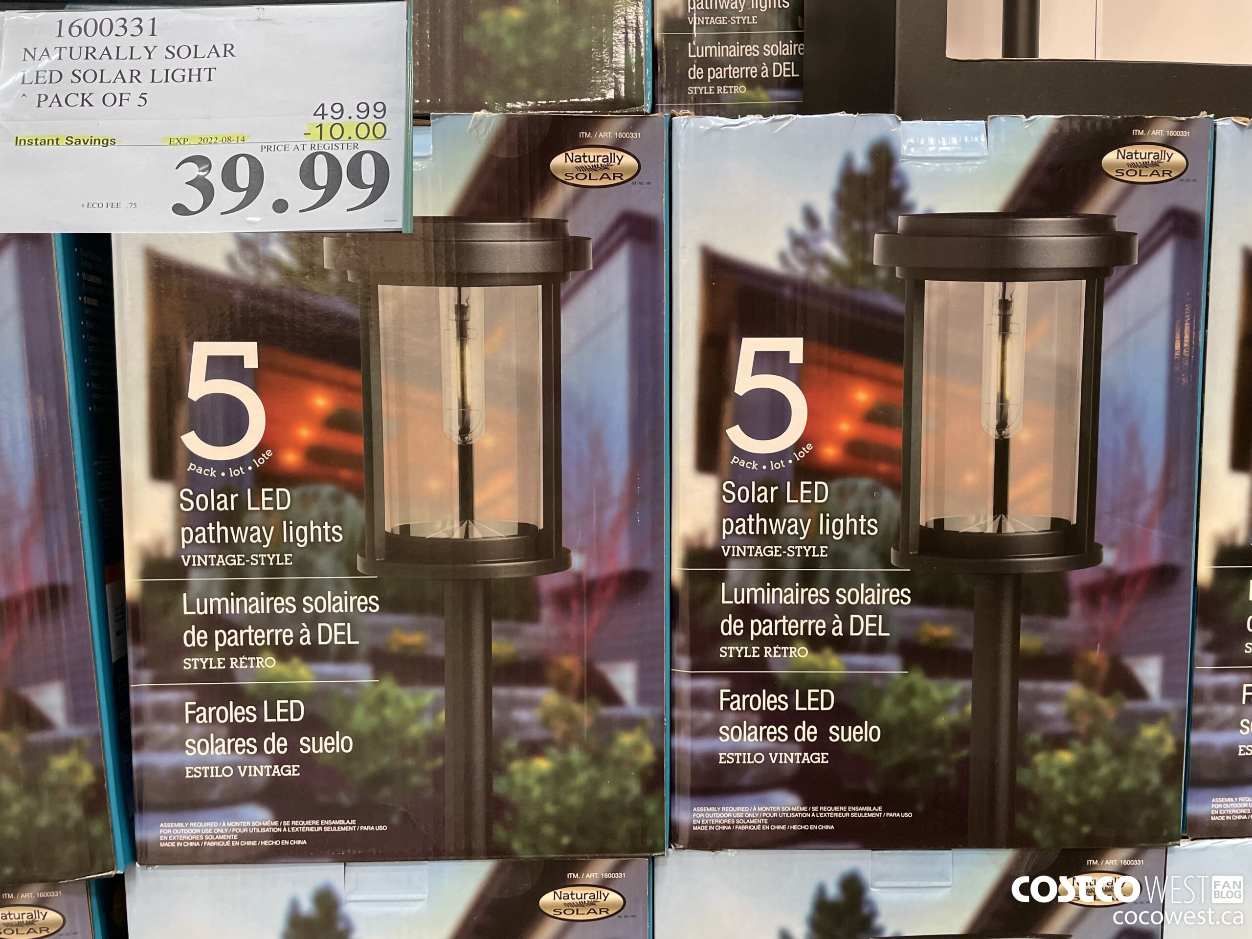 1600331 NATURALLY SOLAR LED SOLAR LIGHT PACK OF 5 ($10.00 INSTANT SAVINGS EXPIRES ON 2022-08-14) $39.99
