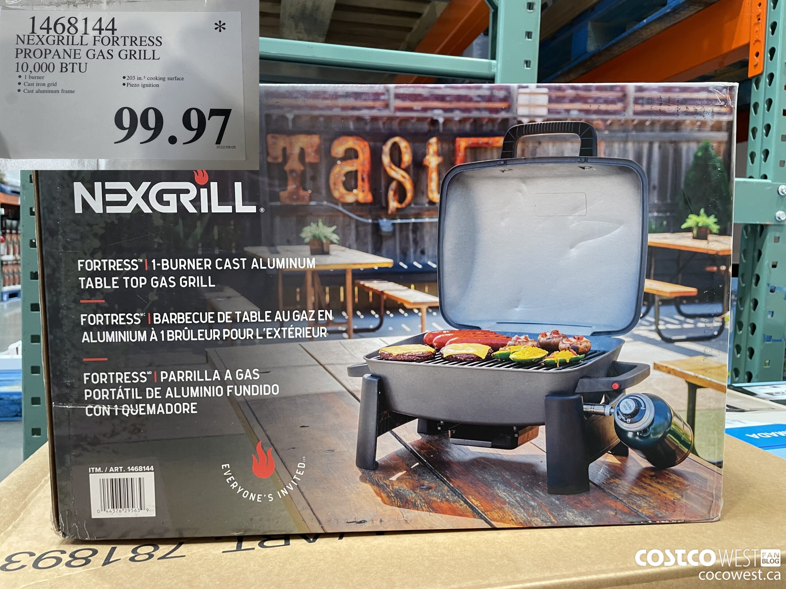 1468144 NEXGRILL FORTRESS PROPANE GAS GRILL 10,000 BTU $99.97