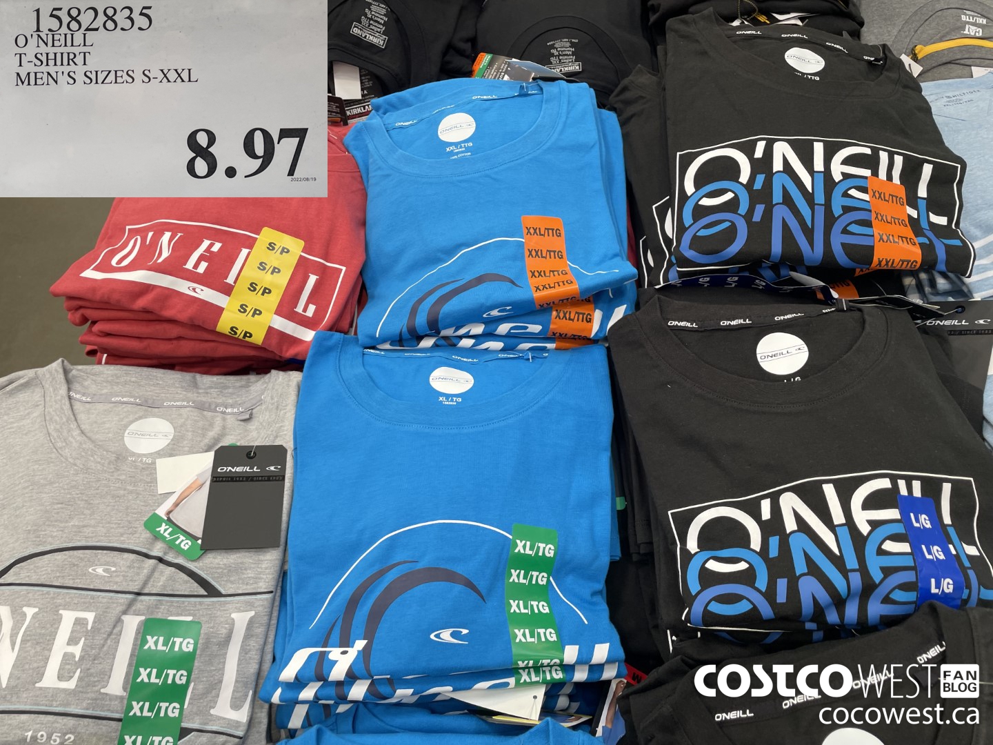 1582835 O'NEILL T-SHIRT MEN'S SIZES S-XXL $8.97