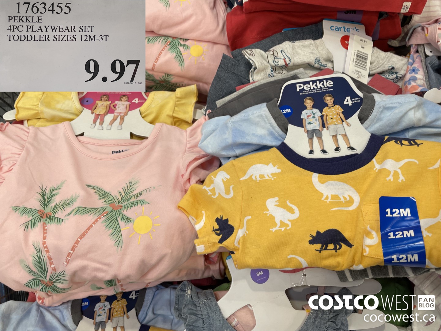 1763455 PEKKLE 4PC PLAYWEAR SET TODDLER SIZES 12M-3T  $9.97