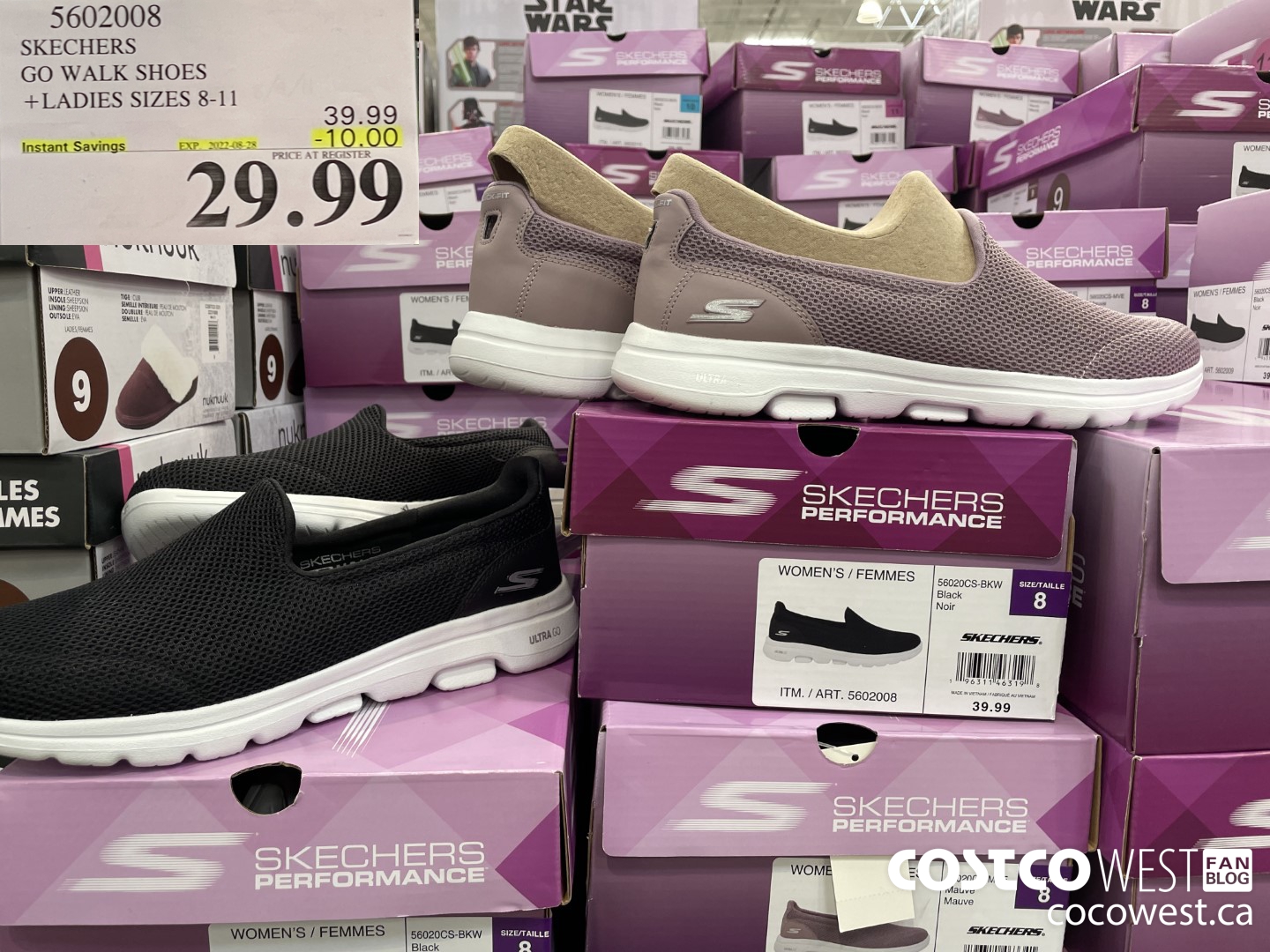 5602008 SKECHERS GO WALK SHOES LADIES SIZES 8-11 ($10.00 INSTANT SAVINGS EXPIRES ON 2022-08-28) $29.99