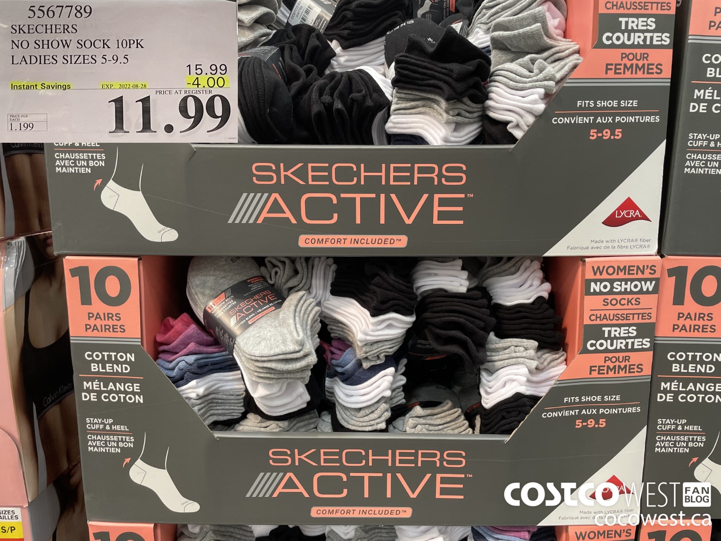5567789 SKECHERS NO SHOW SOCK 10PK LADIES SIZES 5-9.5 ($4.00 INSTANT SAVINGS EXPIRES ON 2022-08-28) $11.99