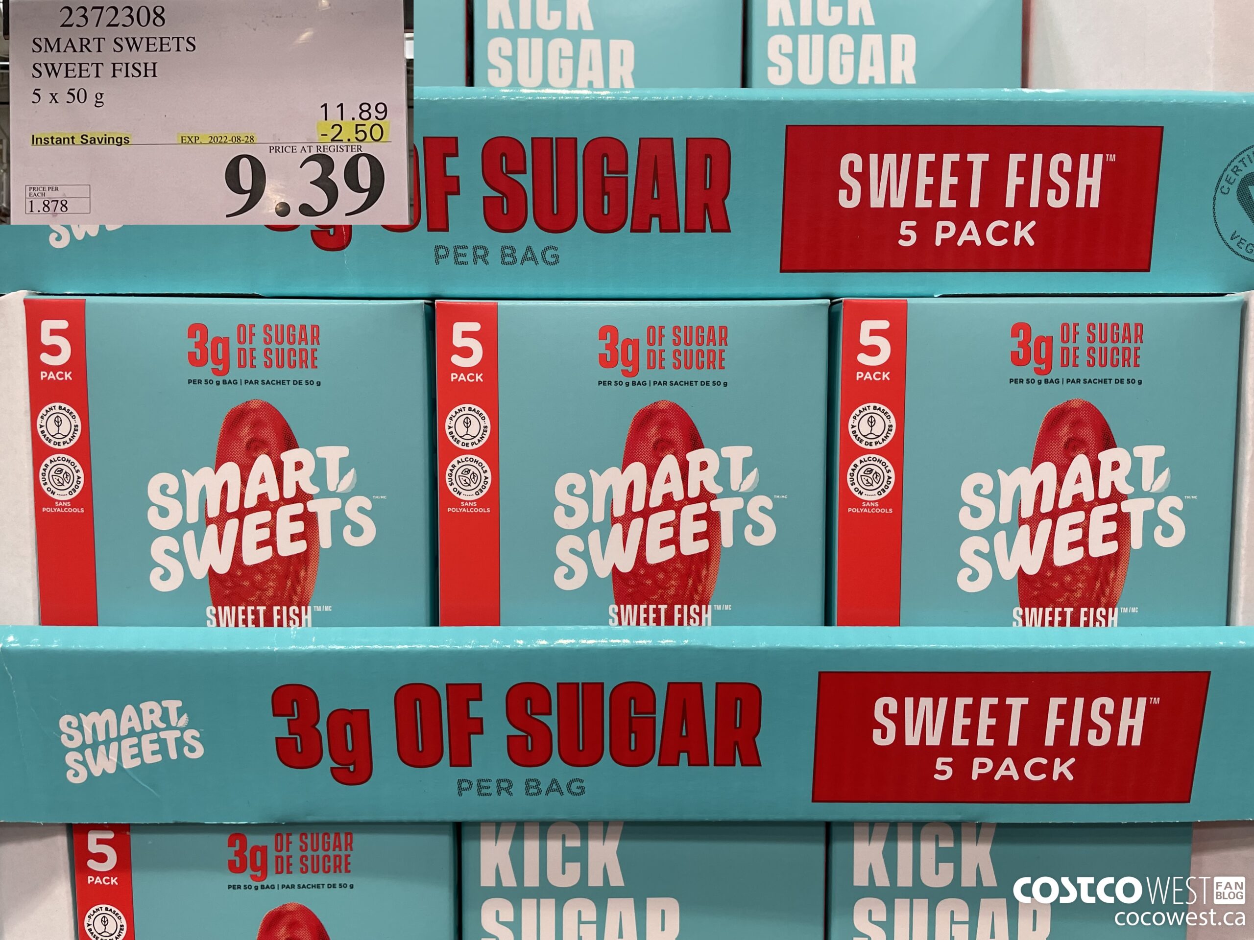 2372308 SMART SWEETS SWEET FISH 5 X 50G ($2.50 INSTANT SAVINGS EXPIRES ON 2022-08-28) $9.39
