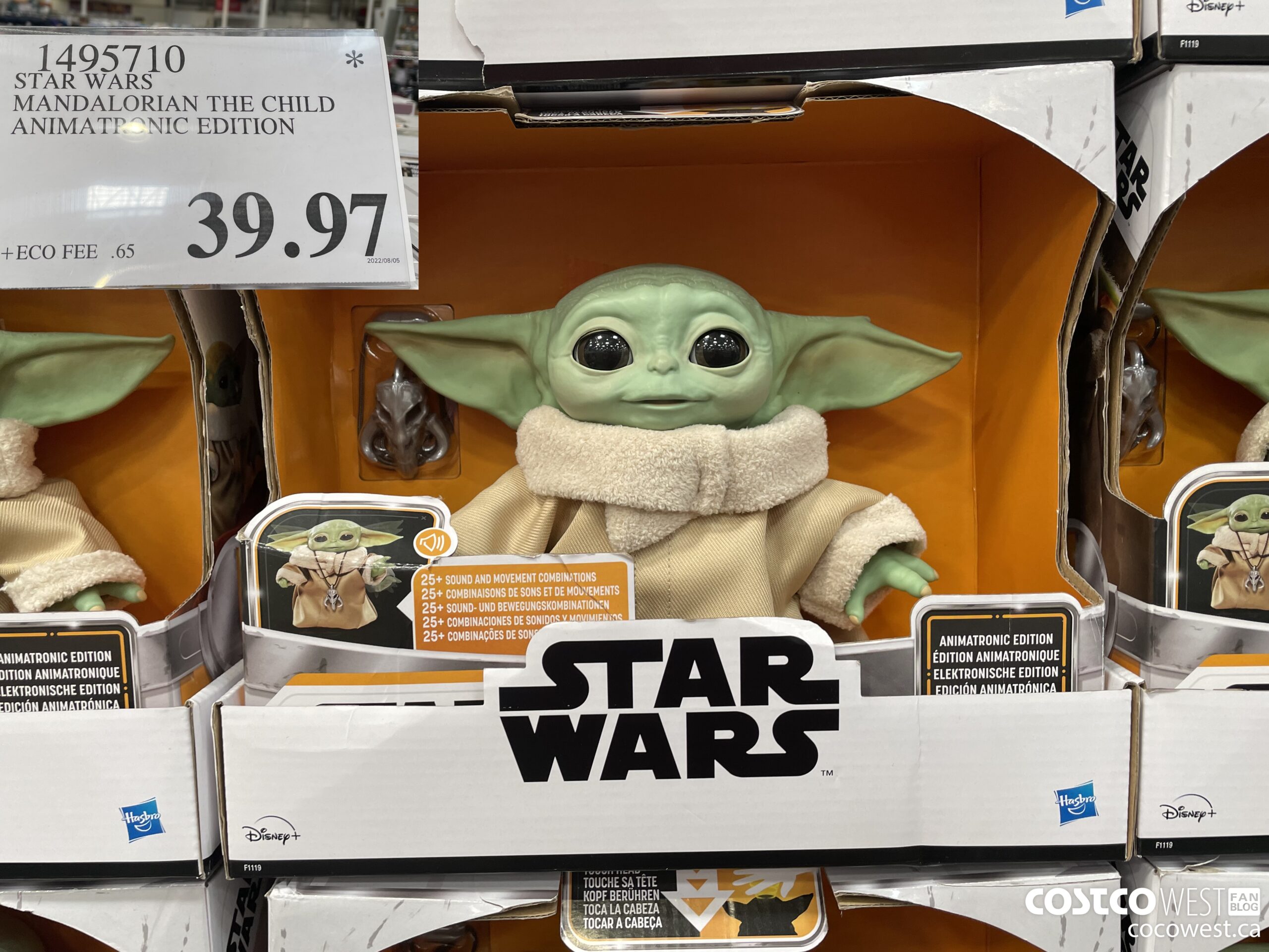 1495710 STAR WARS MANDALORIAN THE CHILD ANIMATRONIC EDITION  $39.97