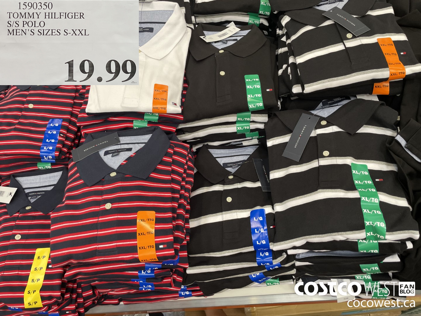 1590350 TOMMY HILFIGER S/S POLO MEN'S SIZES S-XXL  $19.99