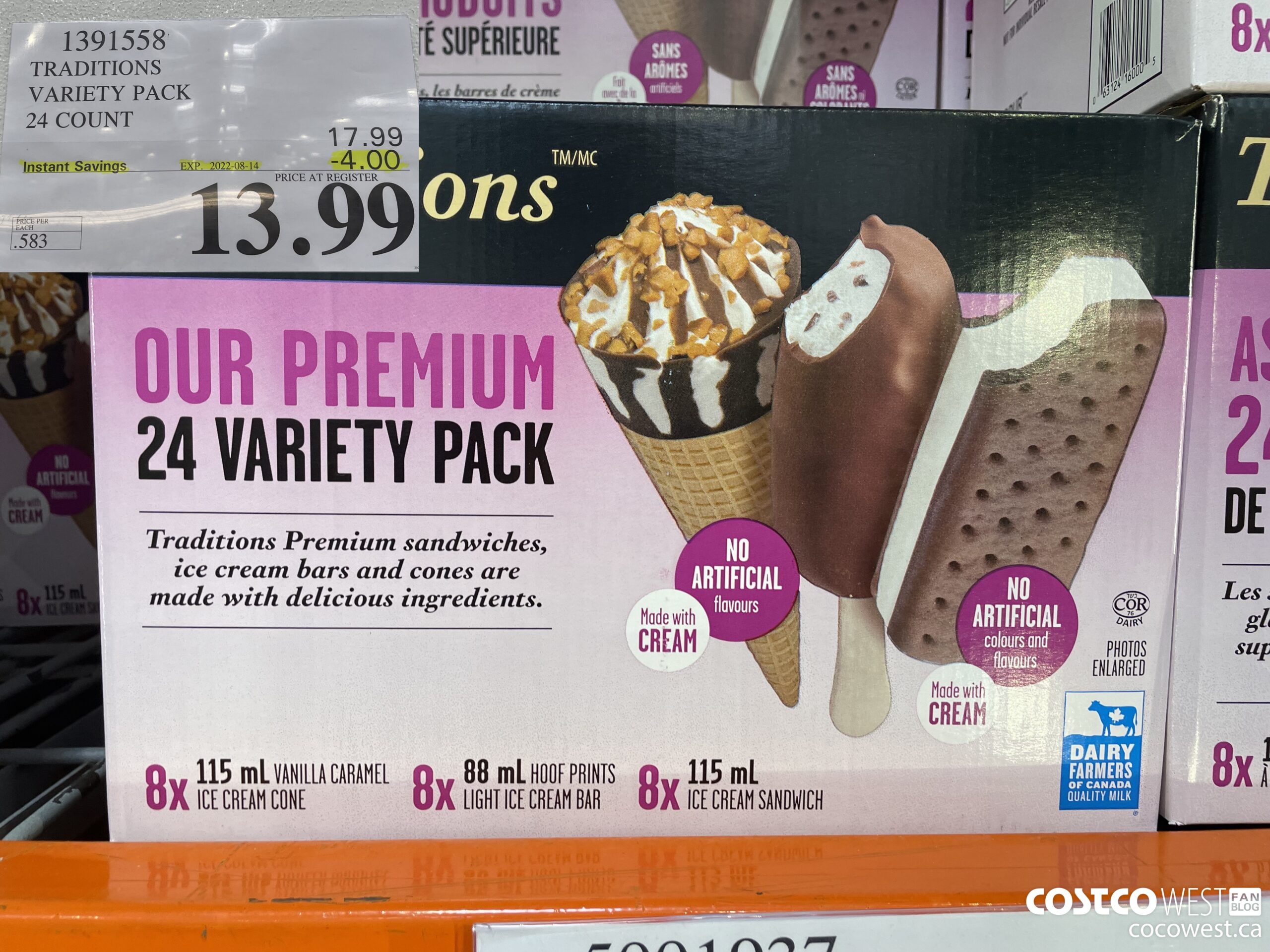 1391558 TRADITIONS VARIETY PACK 24 COUNT ($4.00 INSTANT SAVINGS EXPIRES ON 2022-08-14) $13.99