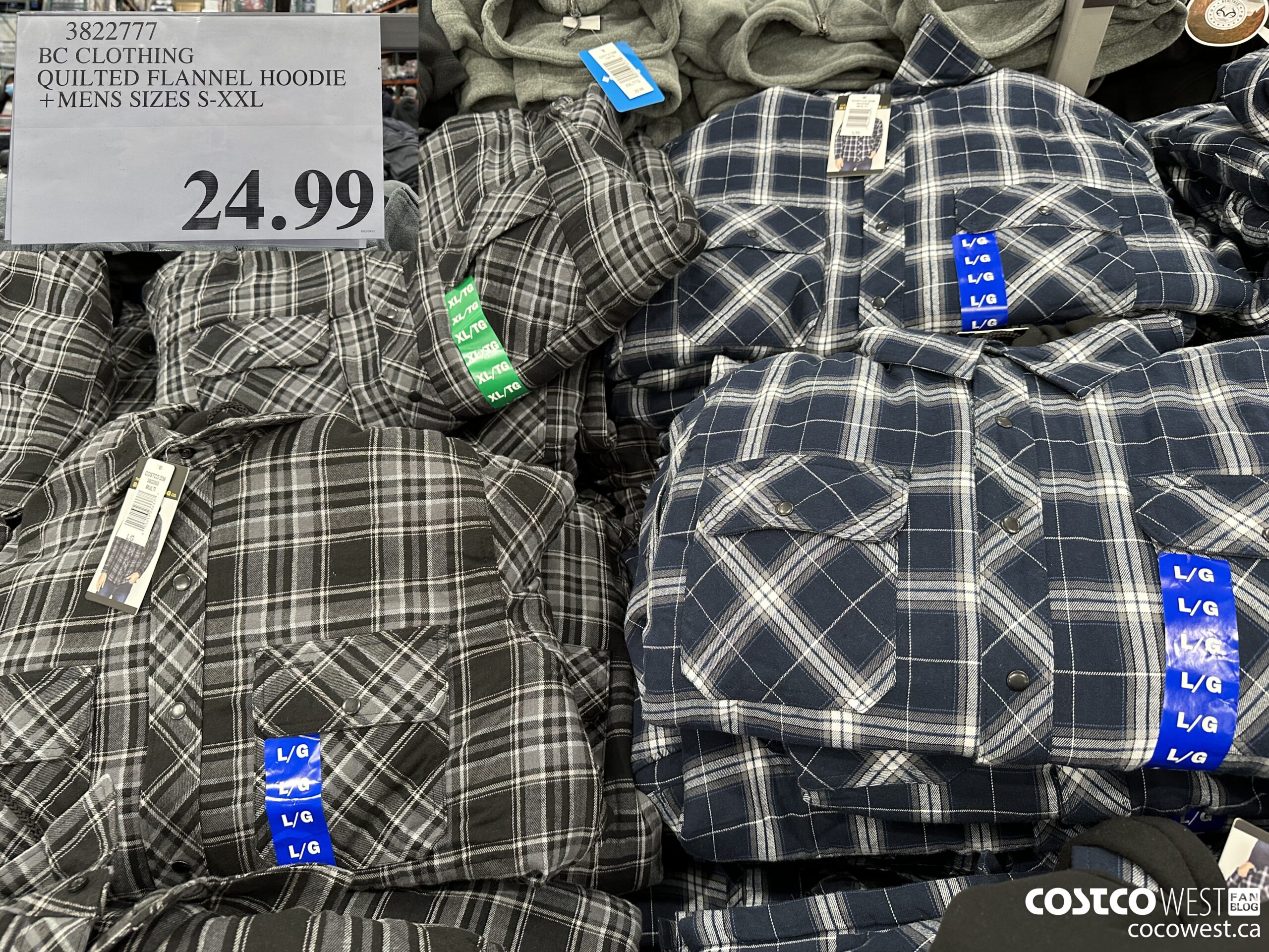 Boston traders flannel online hoodie costco