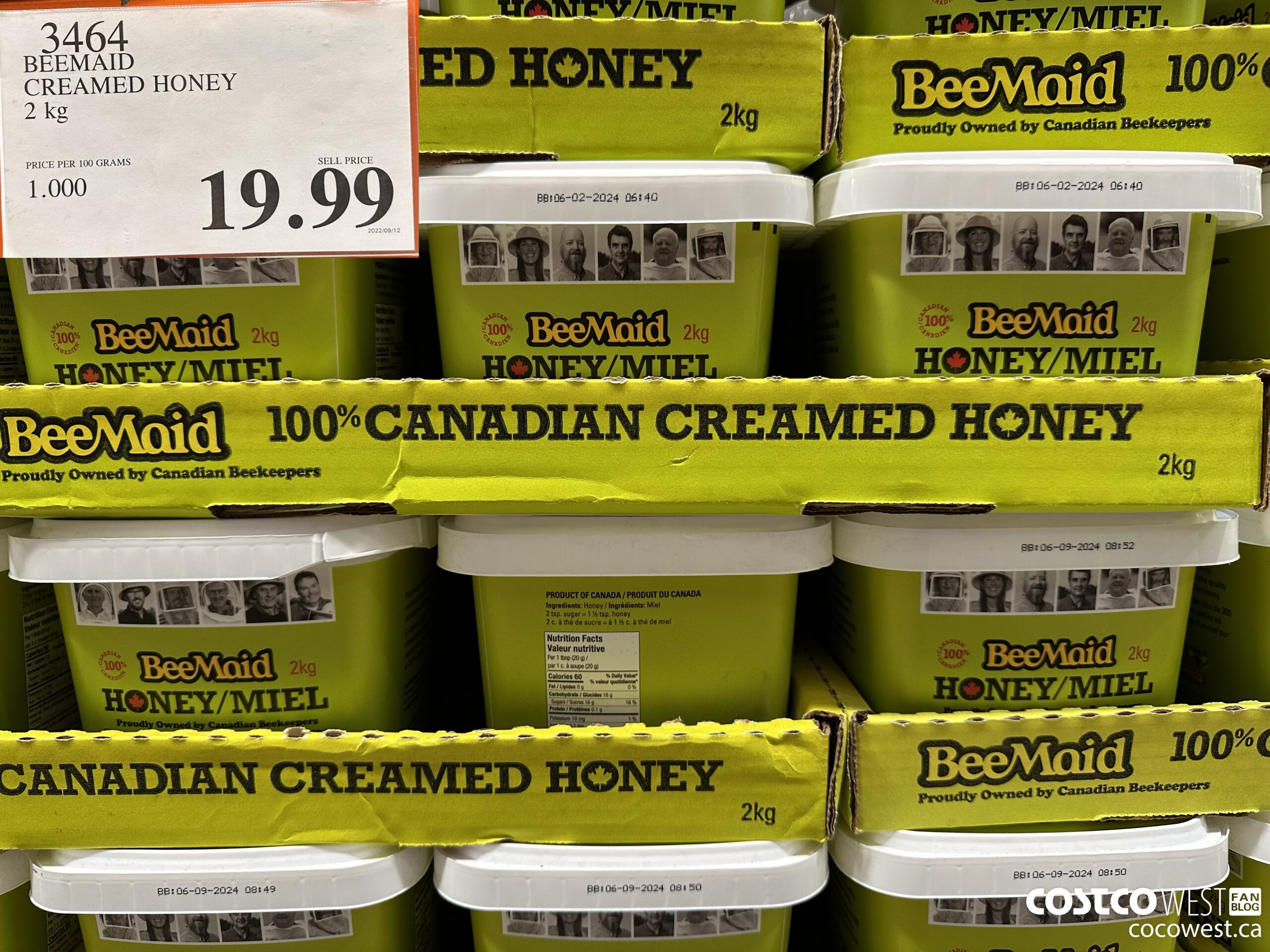 3464 BEEMAID CREAMED HONEY 2 kg $19.99