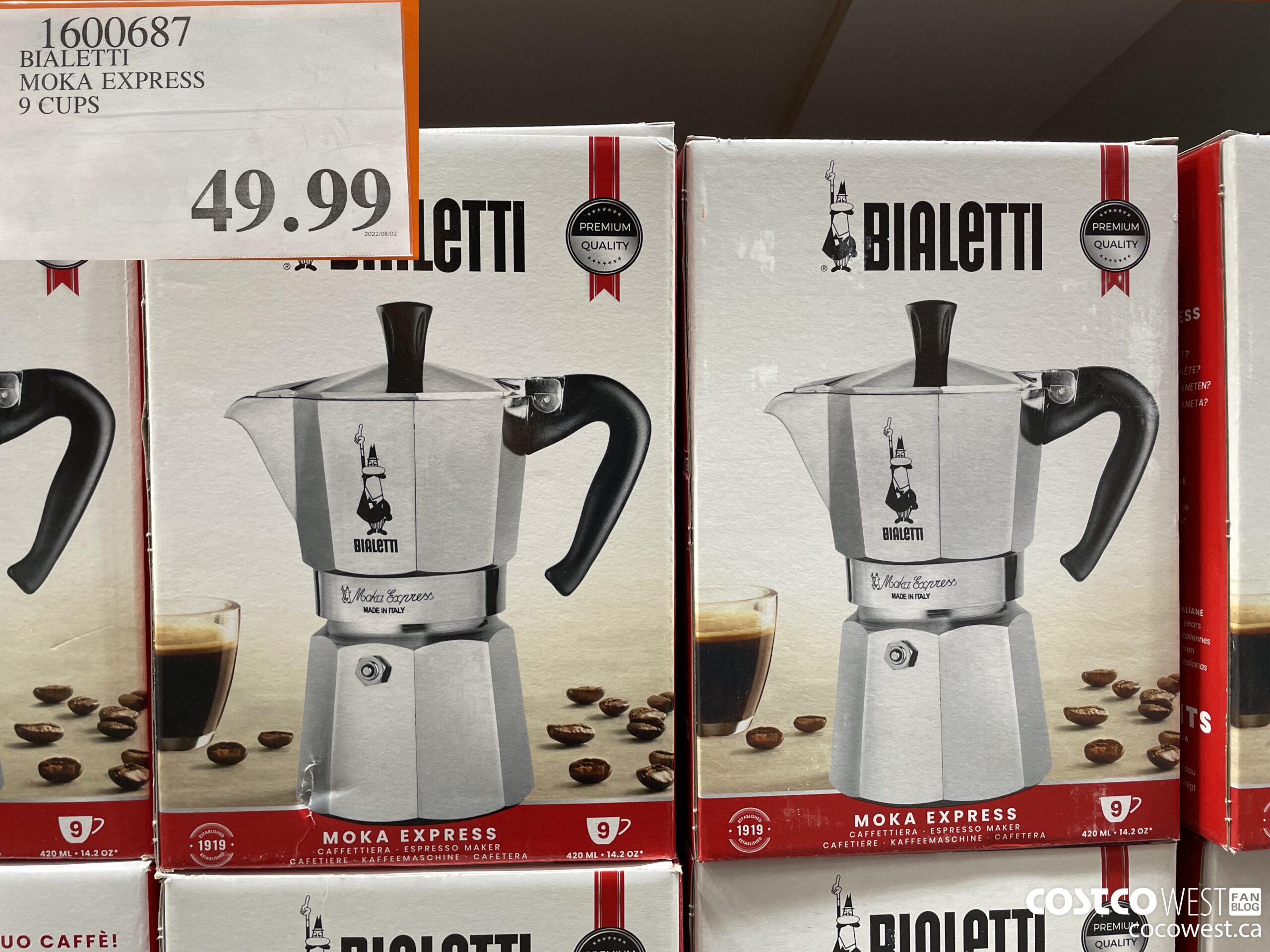 Bialetti 9 Cups - 420ml MOKA EXPRESS Stove Top Espresso Maker - BLACK  FRIDAY SALE
