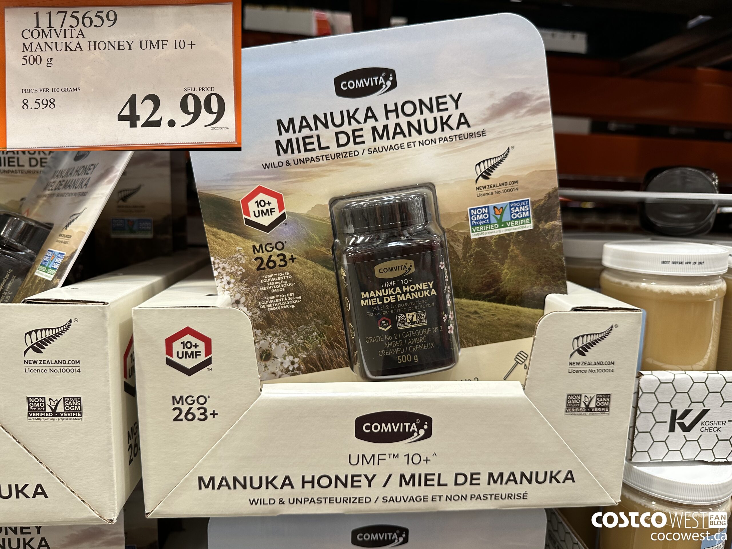 1175659 COMVITA MANUKA HONEY UMF 10+ 500 G $42.99