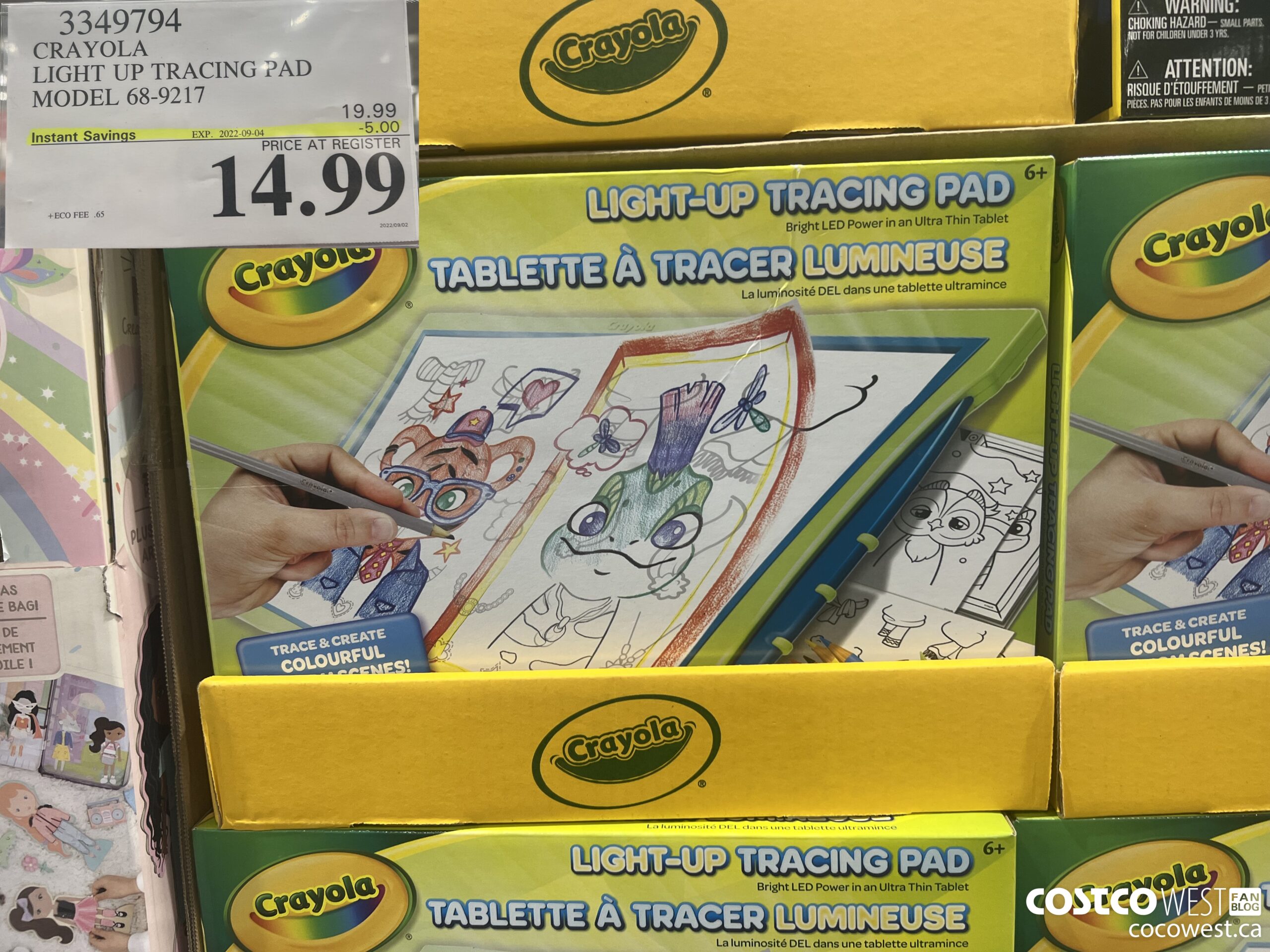 3349794 CRAYOLA LIGHT UP TRACING PAD MODEL 68-9217 ($5.00 INSTANT SAVINGS EXPIRES ON 2022-09-04) $14.99
