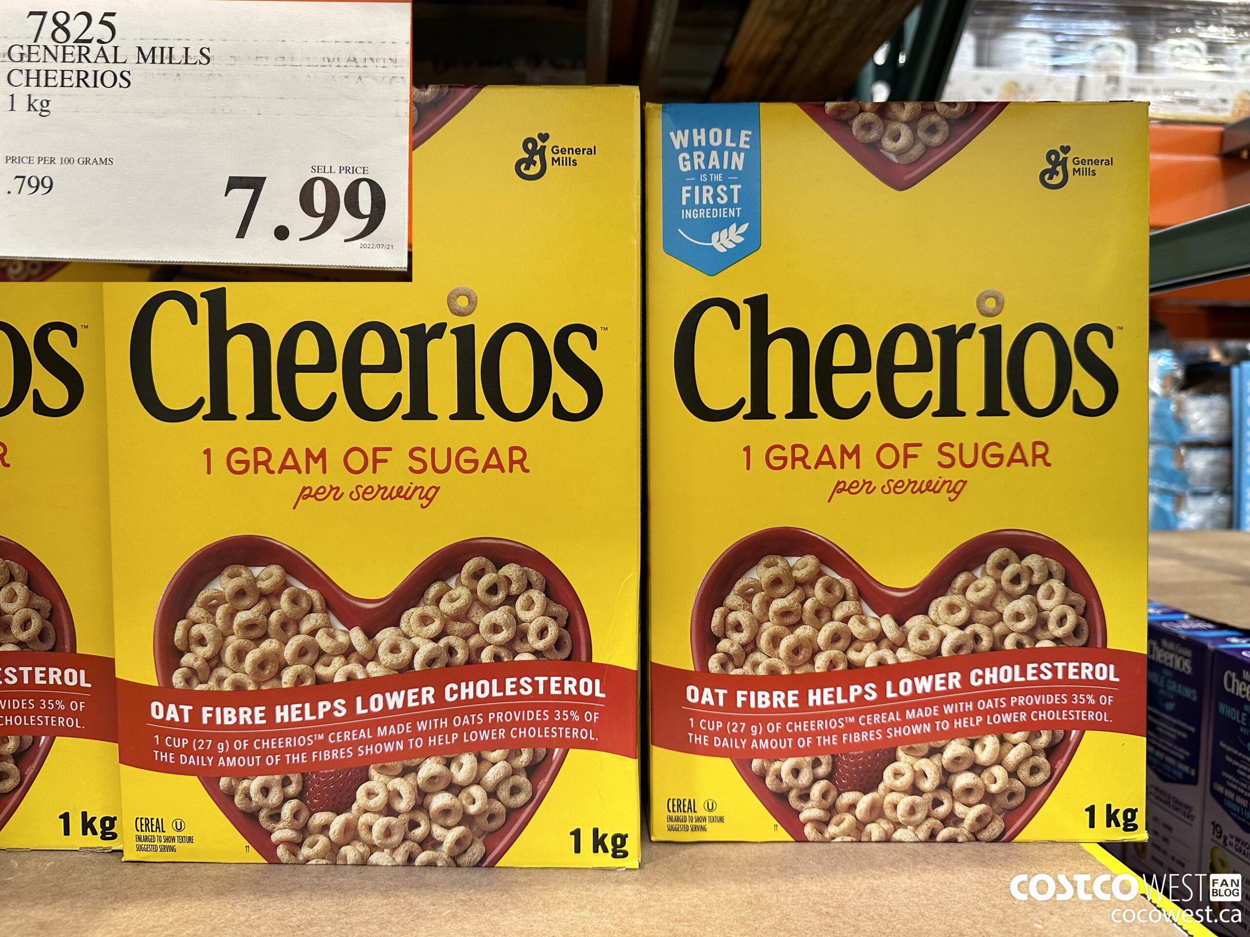 7825 GENERAL MILLS CHEERIOS 1 kg $7.99