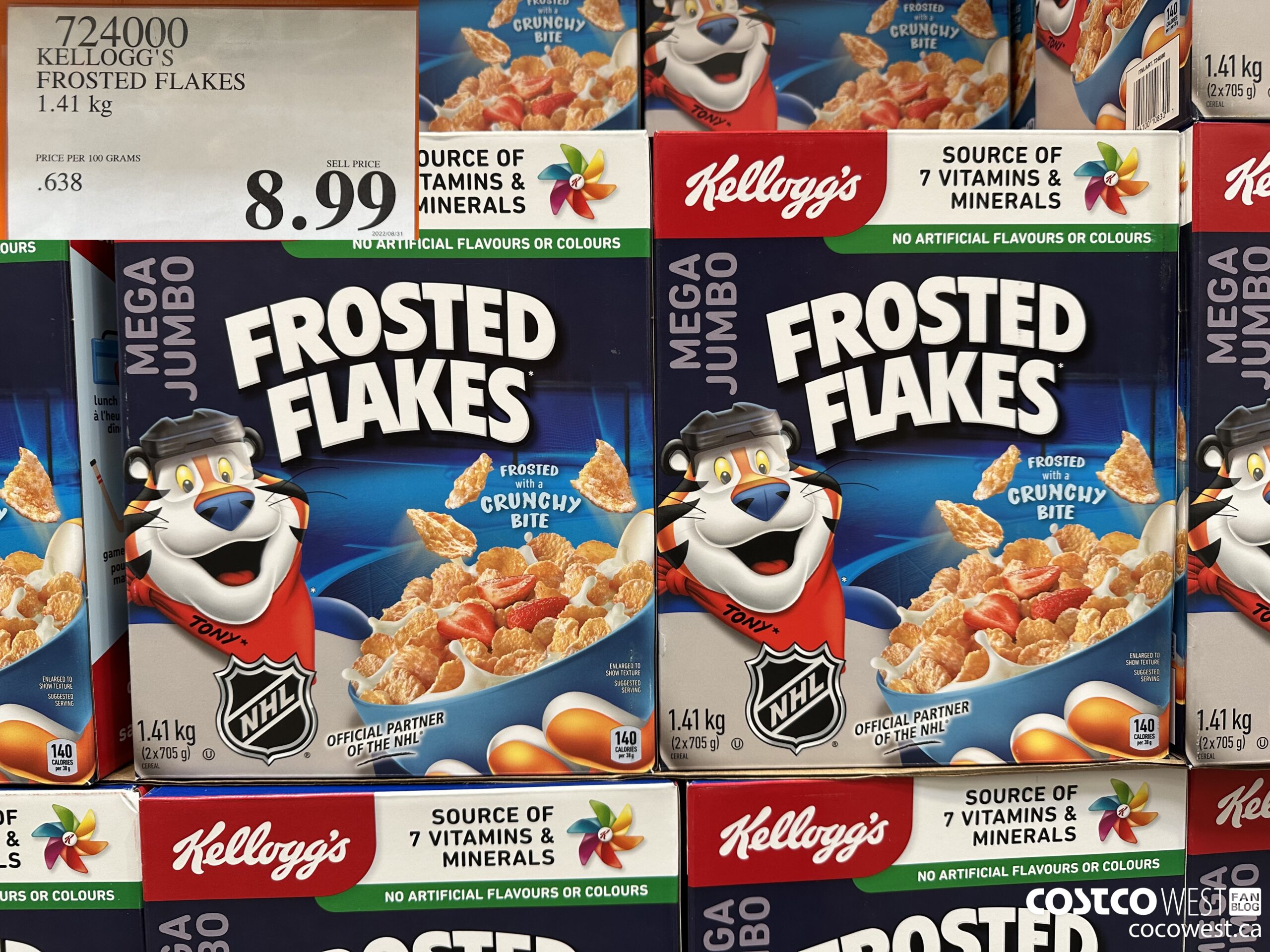 724000 KELLOGGS FROSTED FLAKES MEGA 1.41 kg $8.99