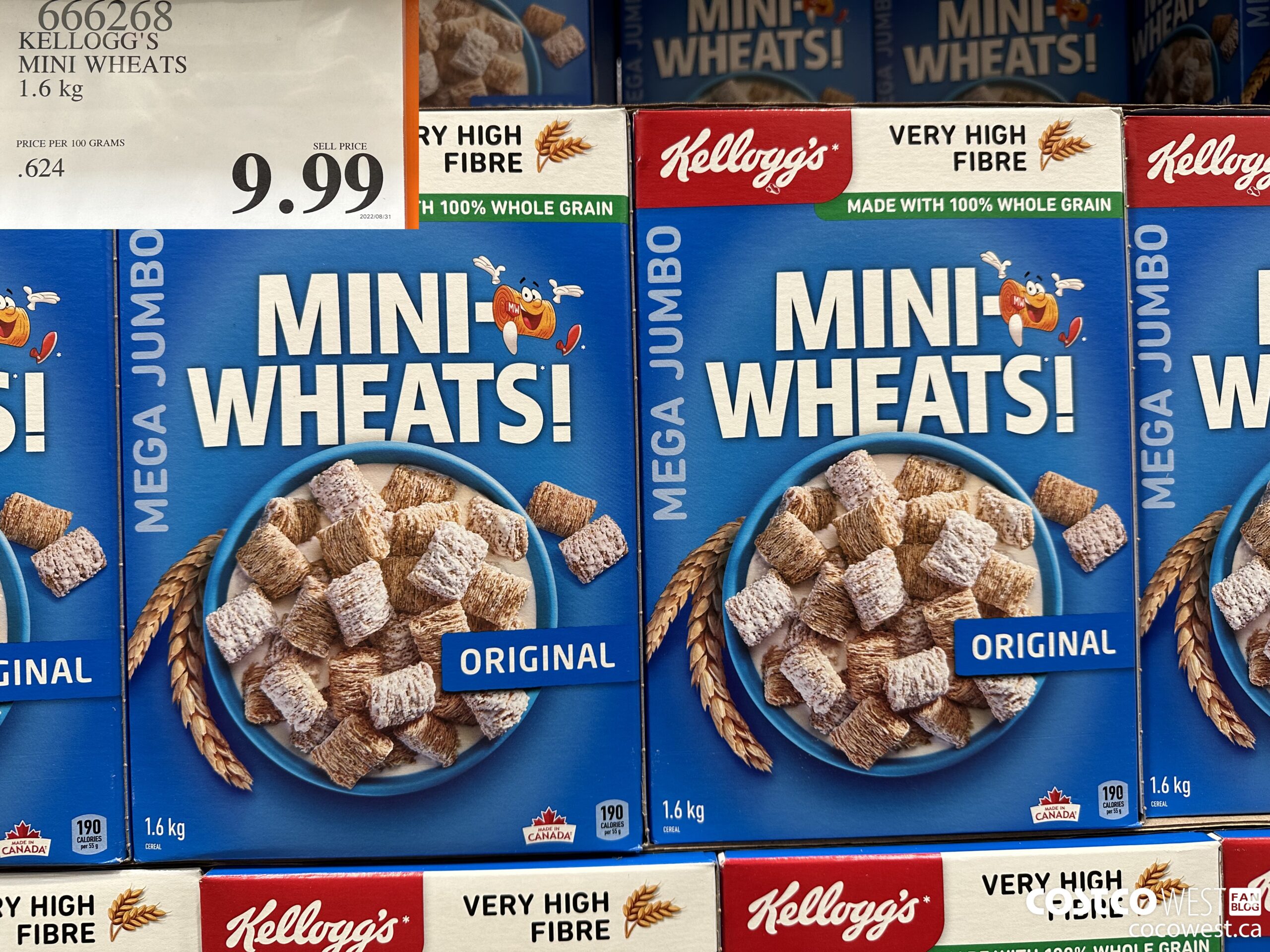 666268 KELLOGG'S MINI WHEATS 1.6 kg $9.99