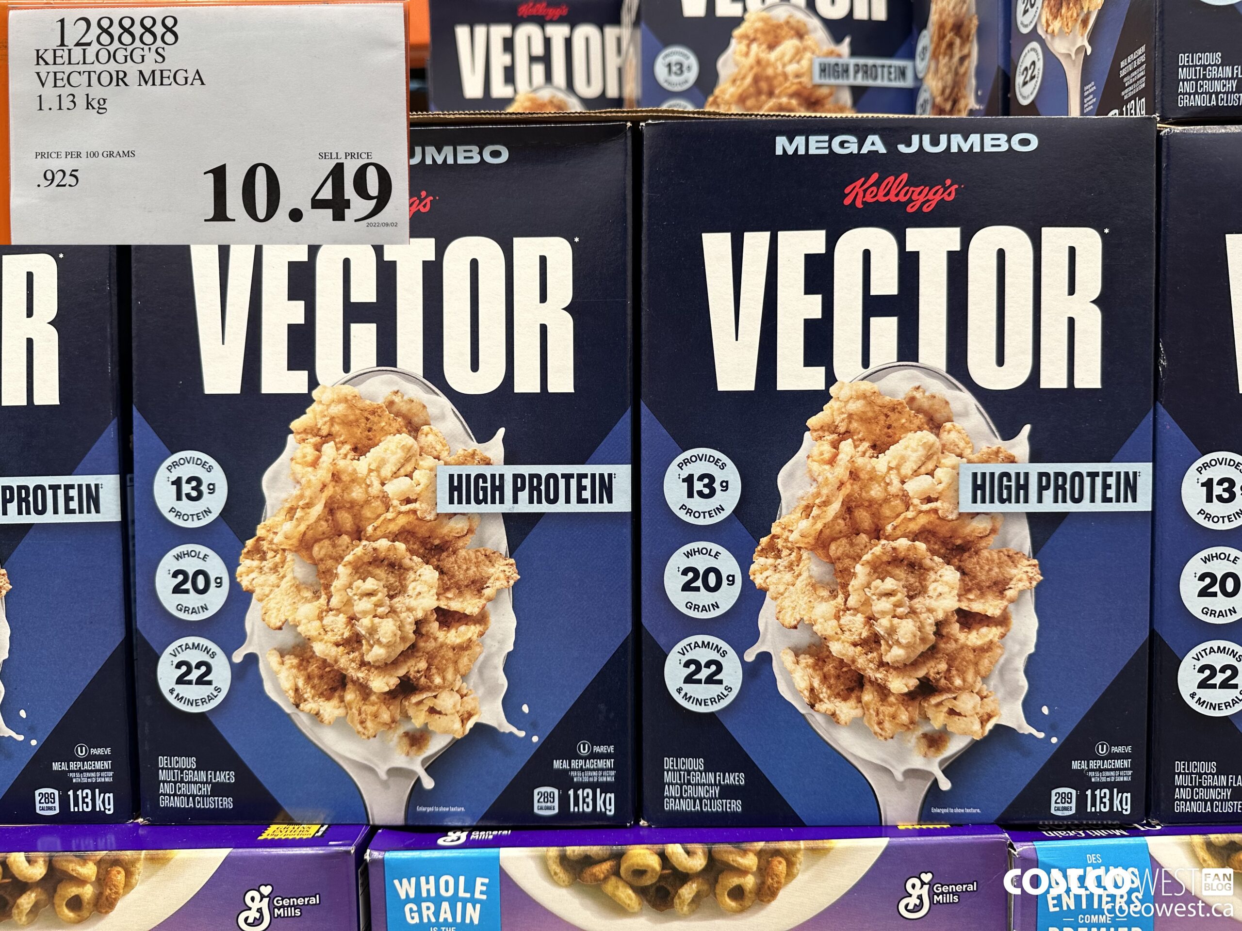 128888 KELLOGGS VECTOR MEGA 1.13KG $10.49