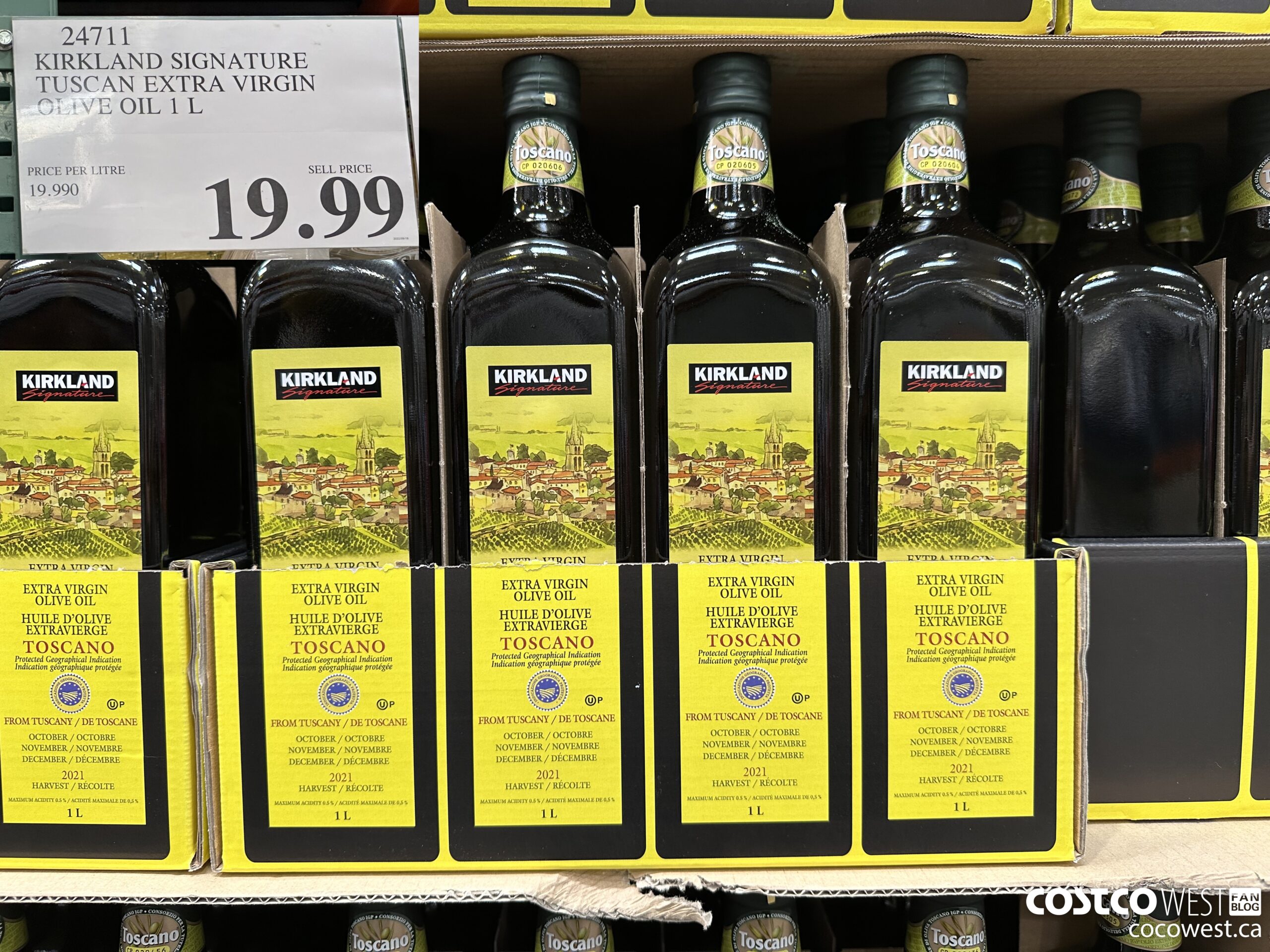 24711 KIRKLAND SIGNATURE TUSCAN EXTRA VIRGIN OLIVE OIL 1 L $19.99