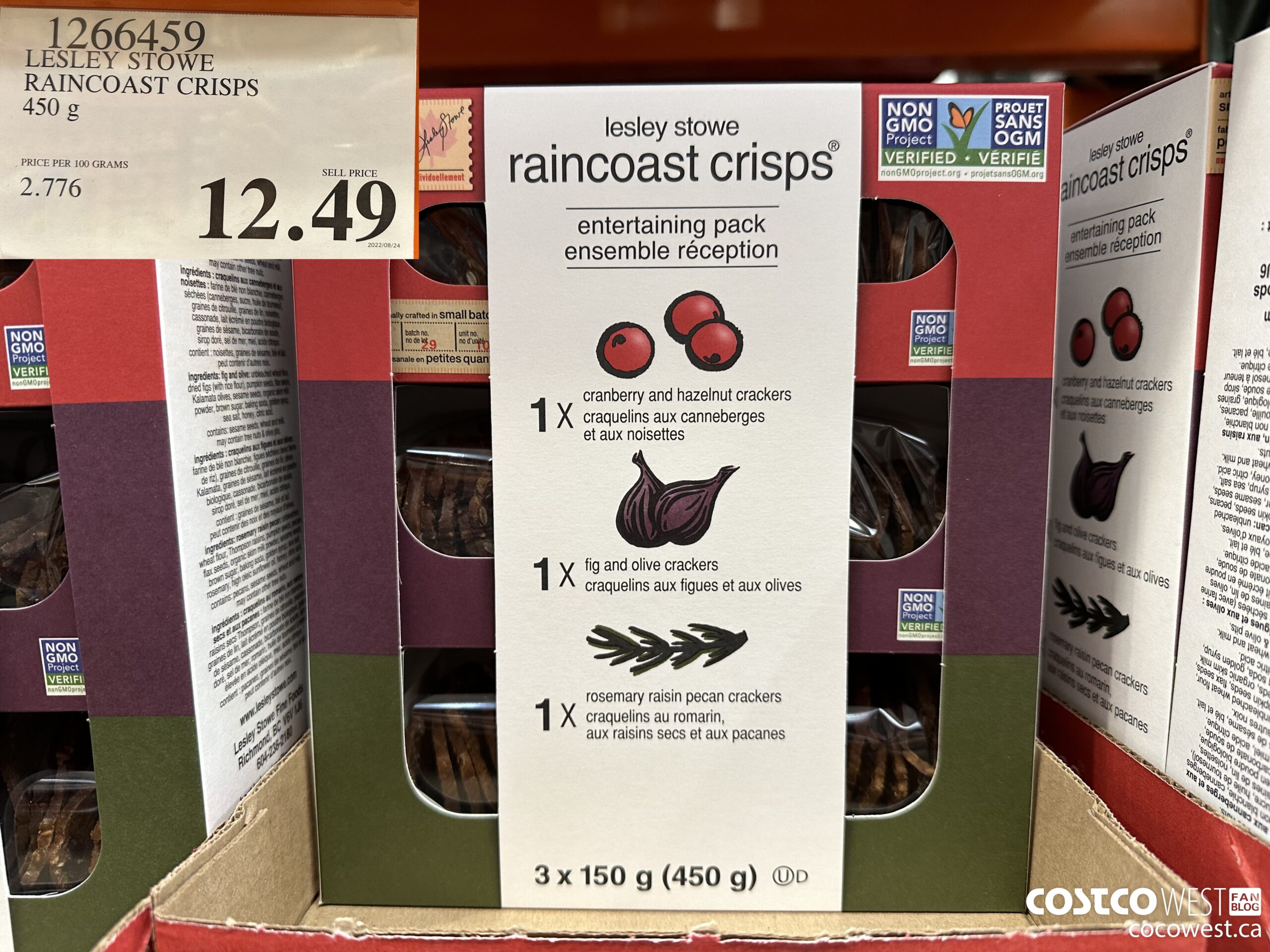 1266459 LESLEY STOWE RAINCOAST CRISPS 450 g $12.49