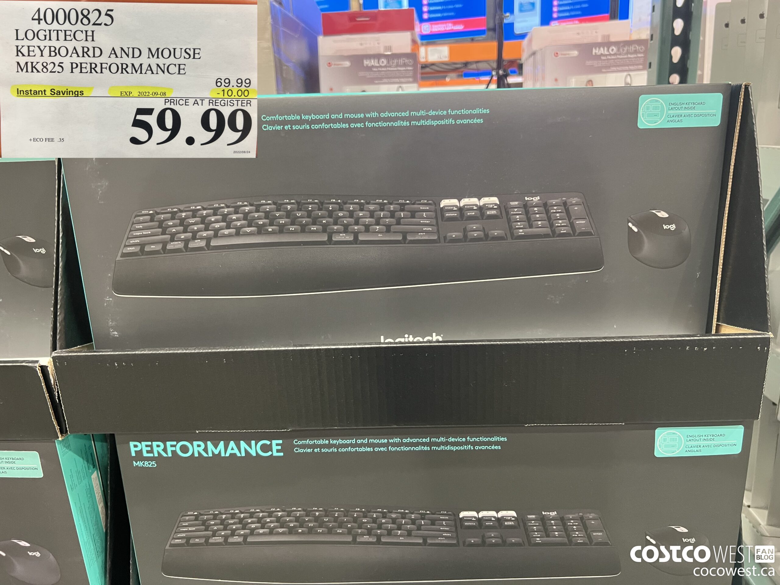 4000825 LOGITECH KEYBOARD AND MOUSE MK825 PERFORMANCE ($10.00 INSTANT SAVINGS EXPIRES ON 2022-09-08) $59.99