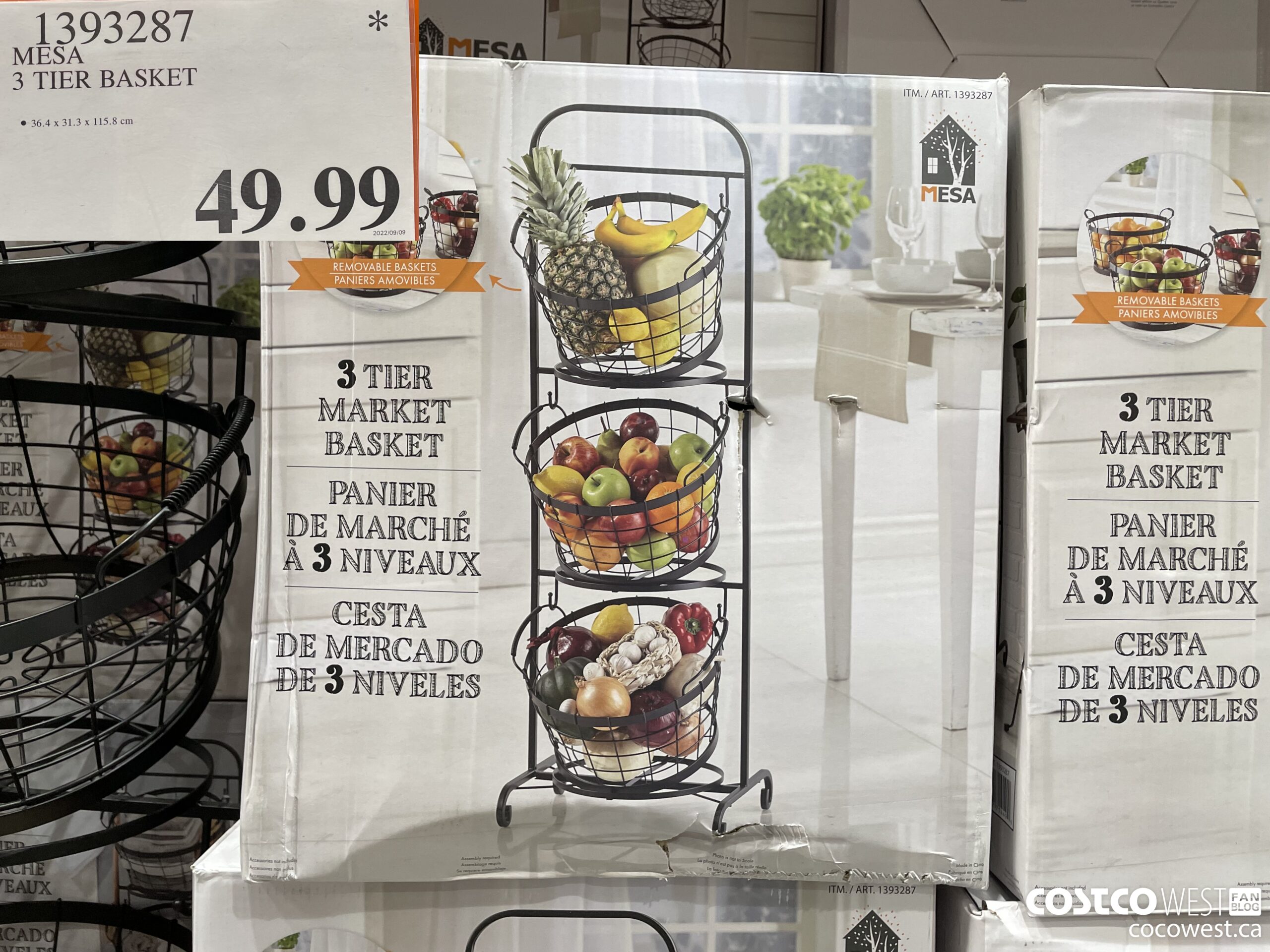 1393287 MESA 3 TIER BASKET $49.99